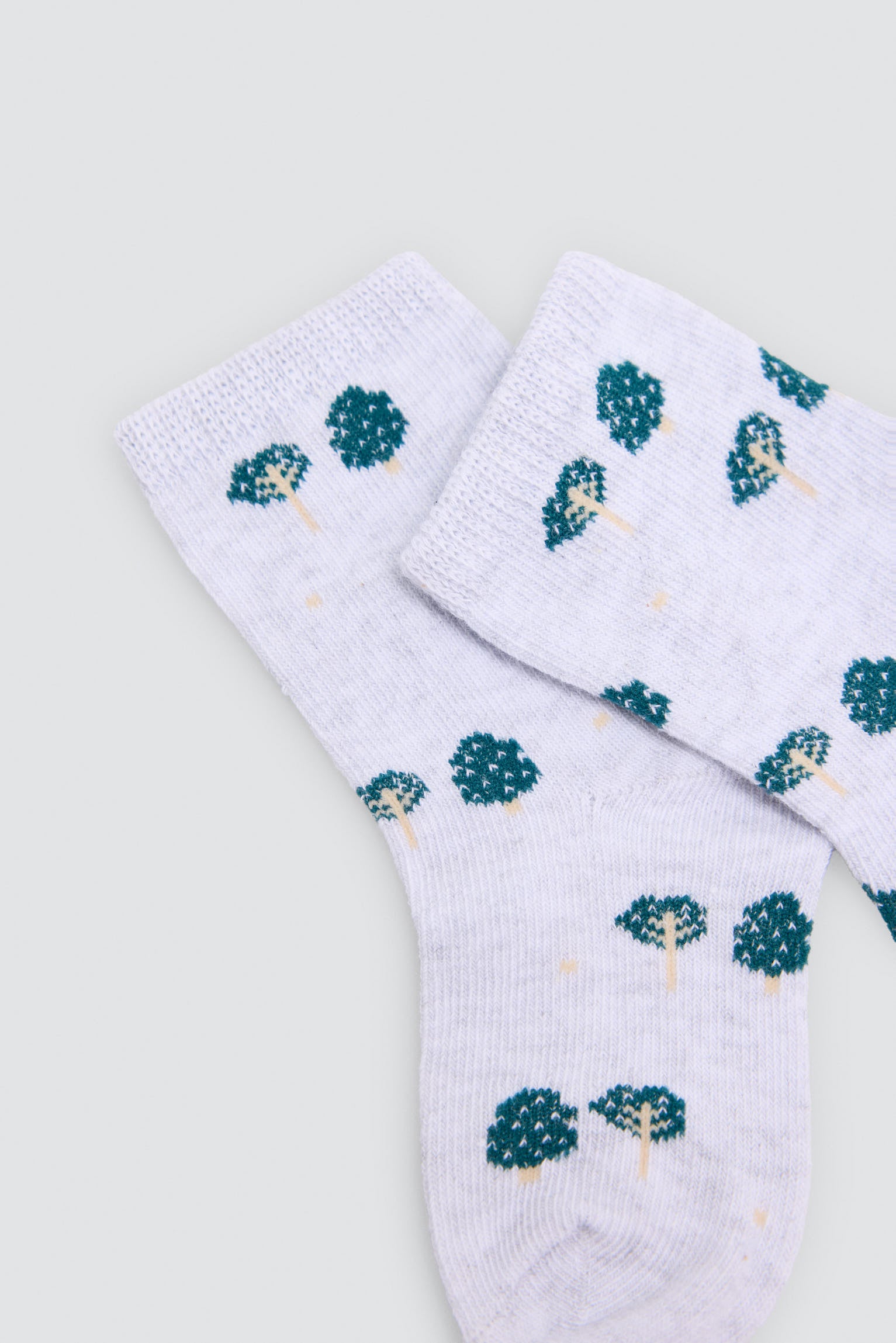 Pack de 4 meias de bebé com estampado de corujas e árvores