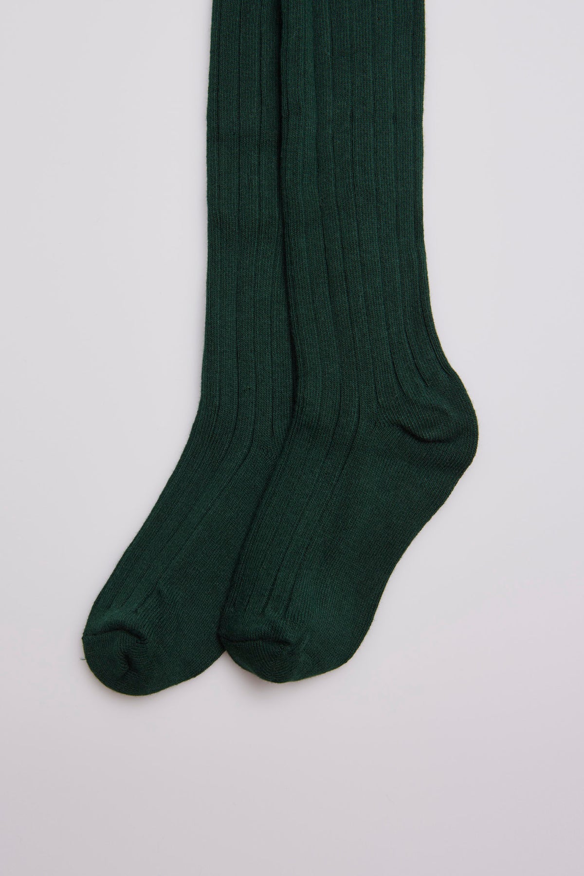Collant canelado verde garrafa