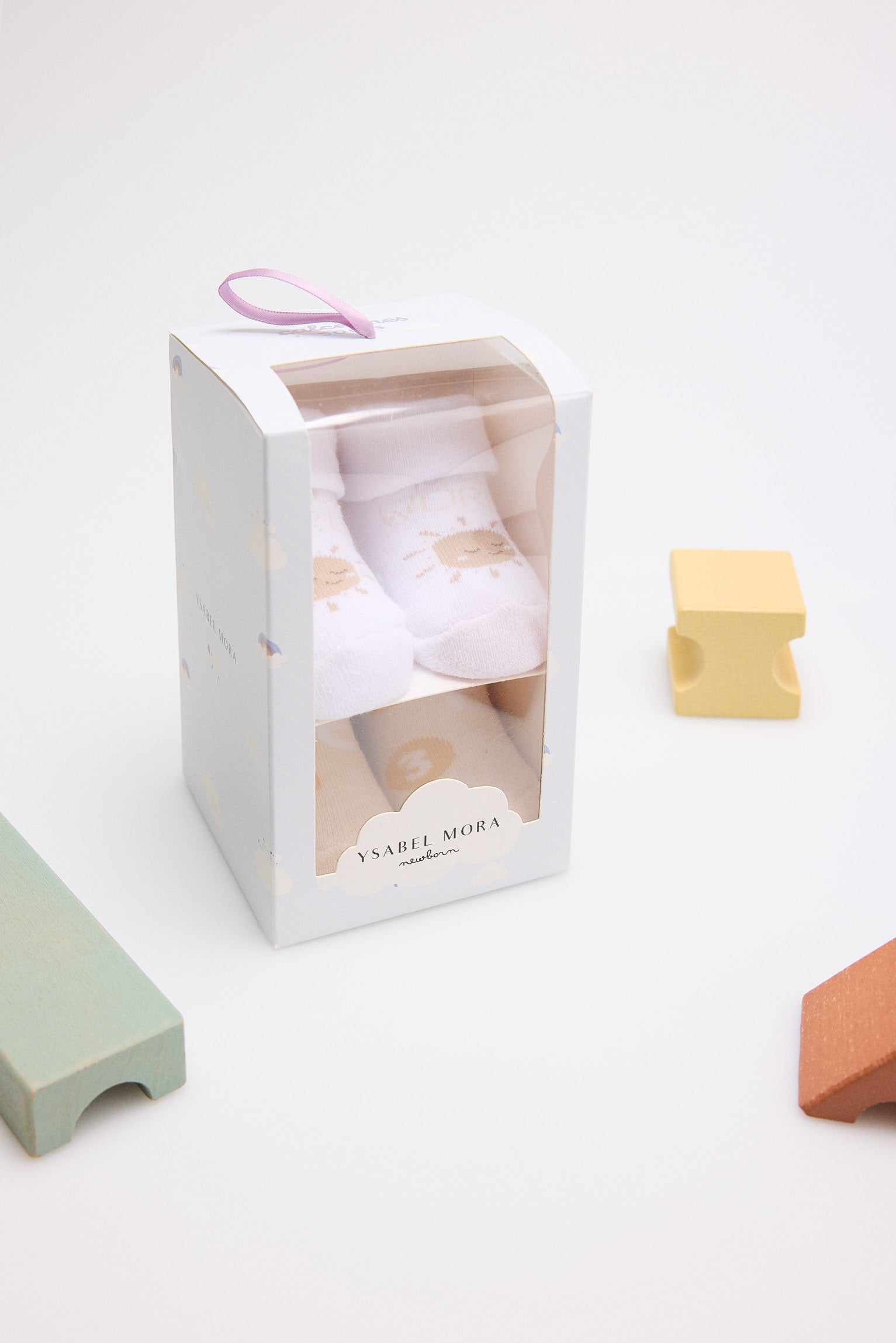 Pacote com 4 meias térmicas Hello World para recém-nascidos