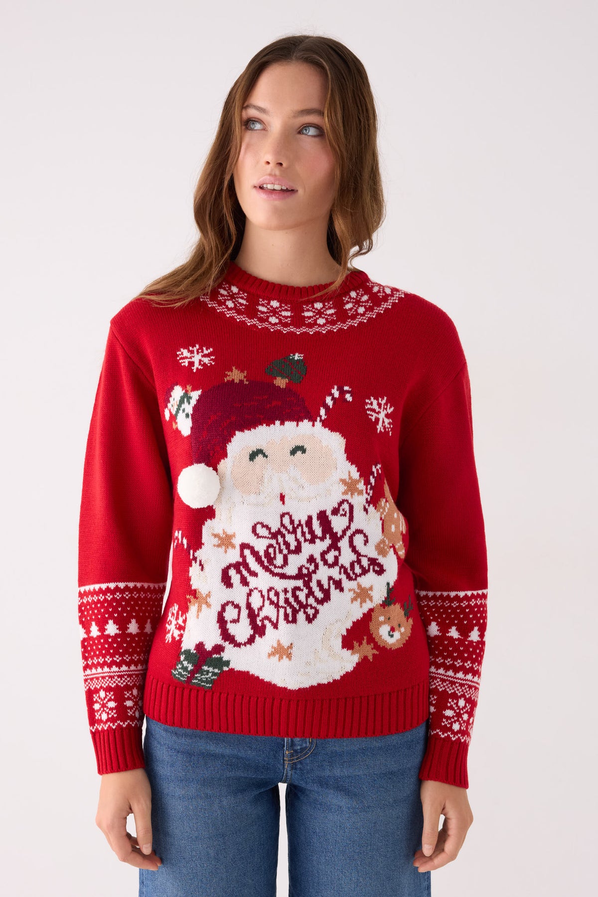 Jersey mujer navidad dibujo Papá Noel