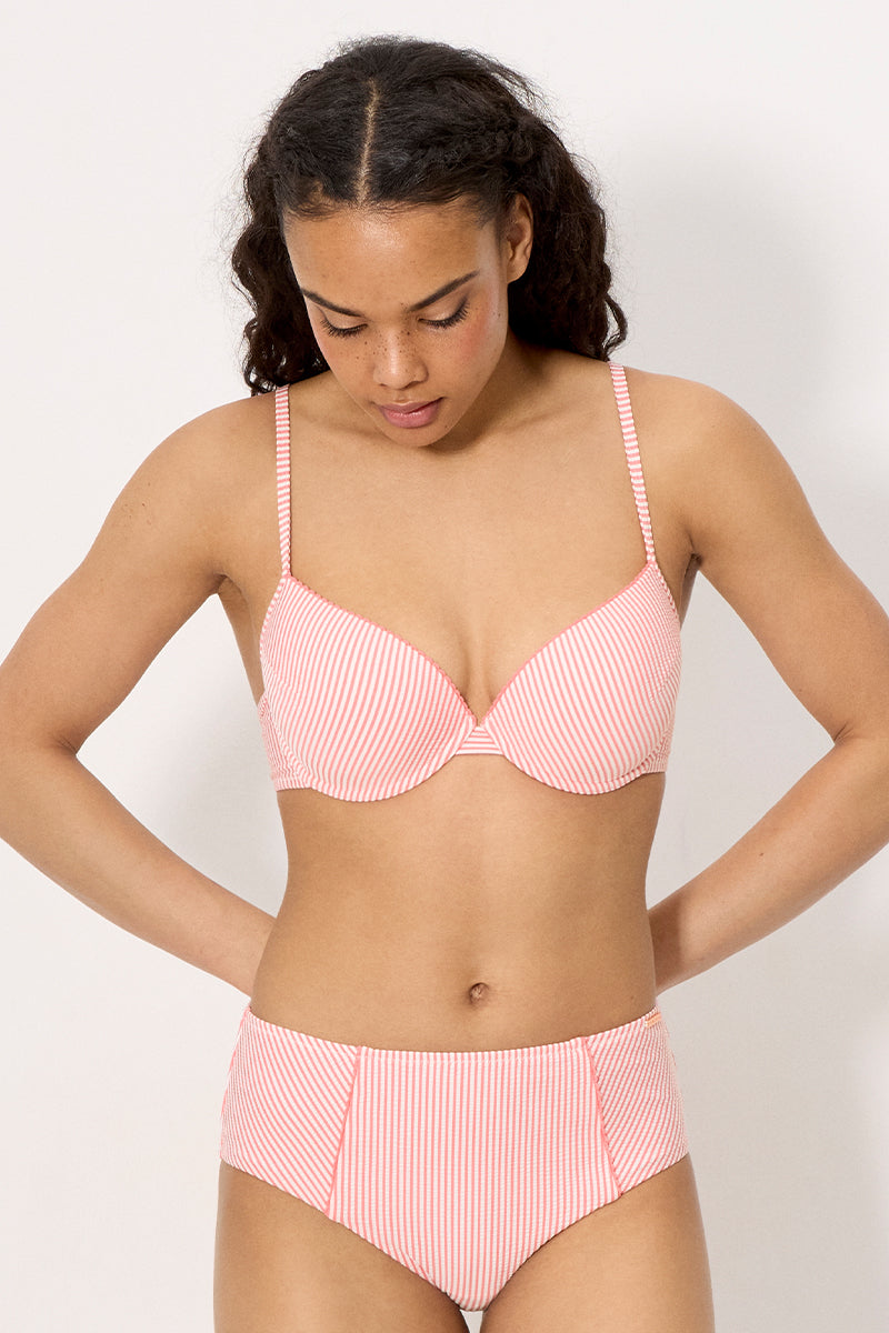 Braga bikini reductora alta bambula rosa - Ysabel Mora