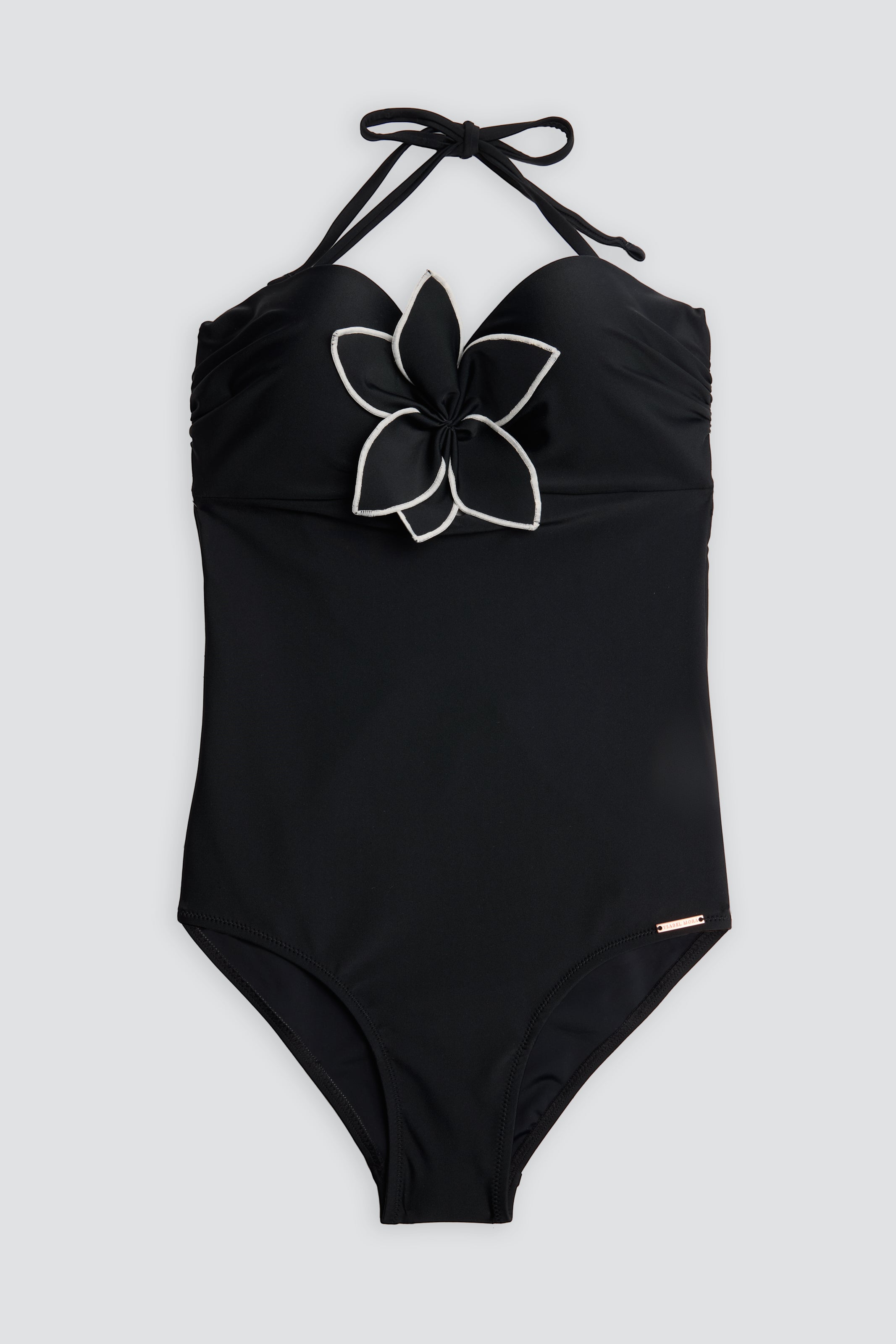 Fato de banho bandeau modelador com aro preto @clarissamarchese