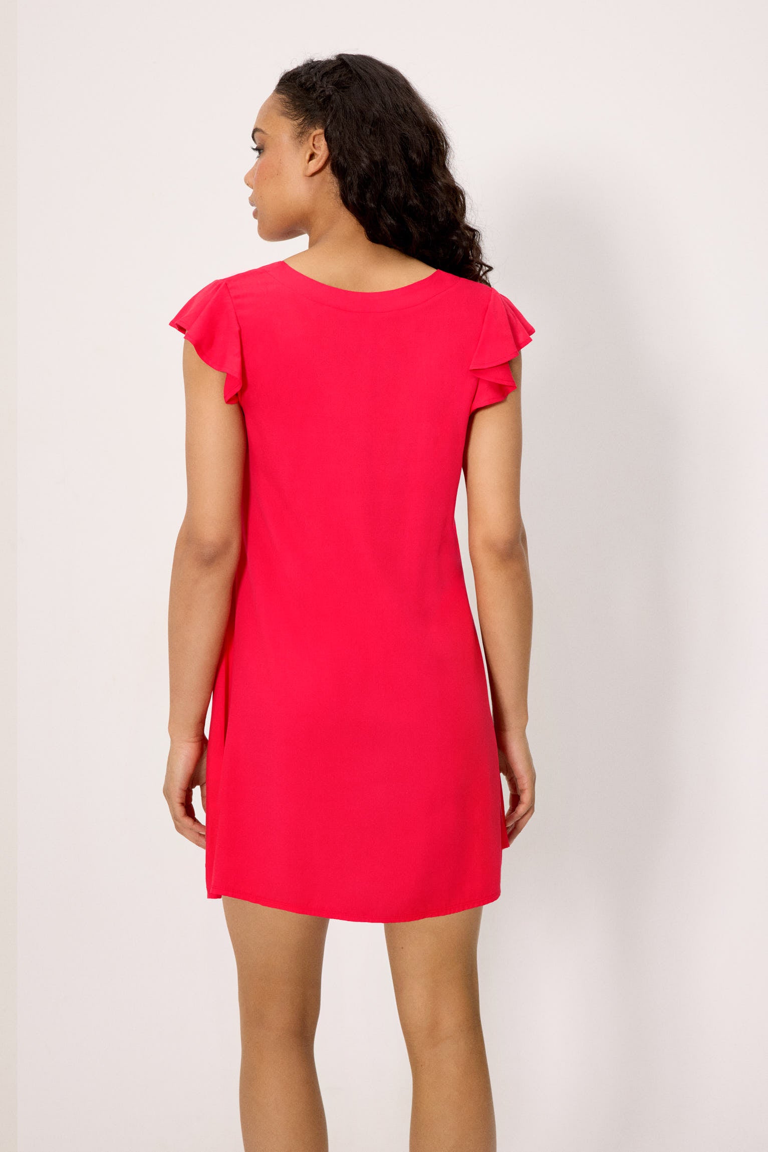 86279-vestido-mujer-verano-corto-cuello-en-v-coral