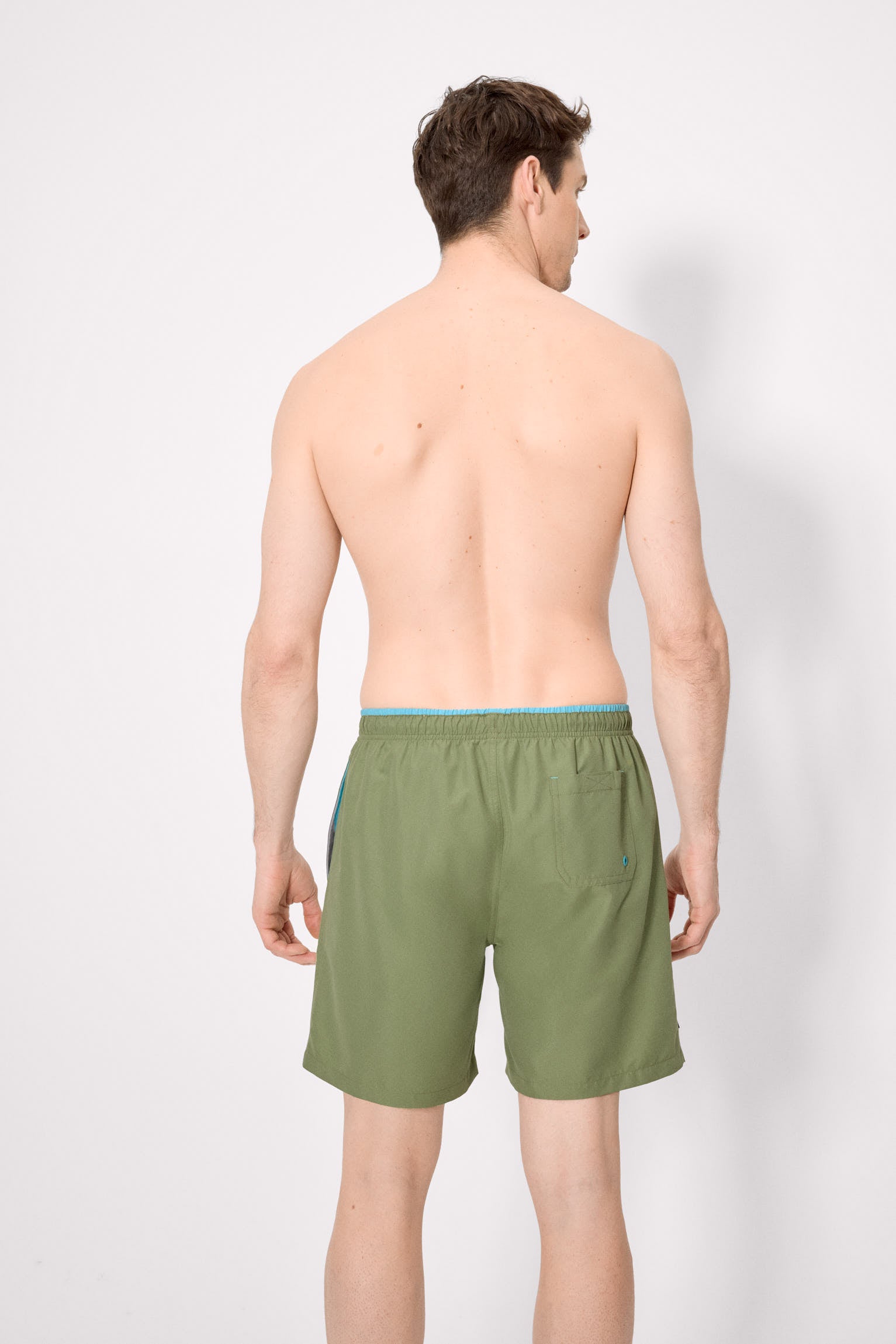 Bañador largo básico verde - Ysabel Mora