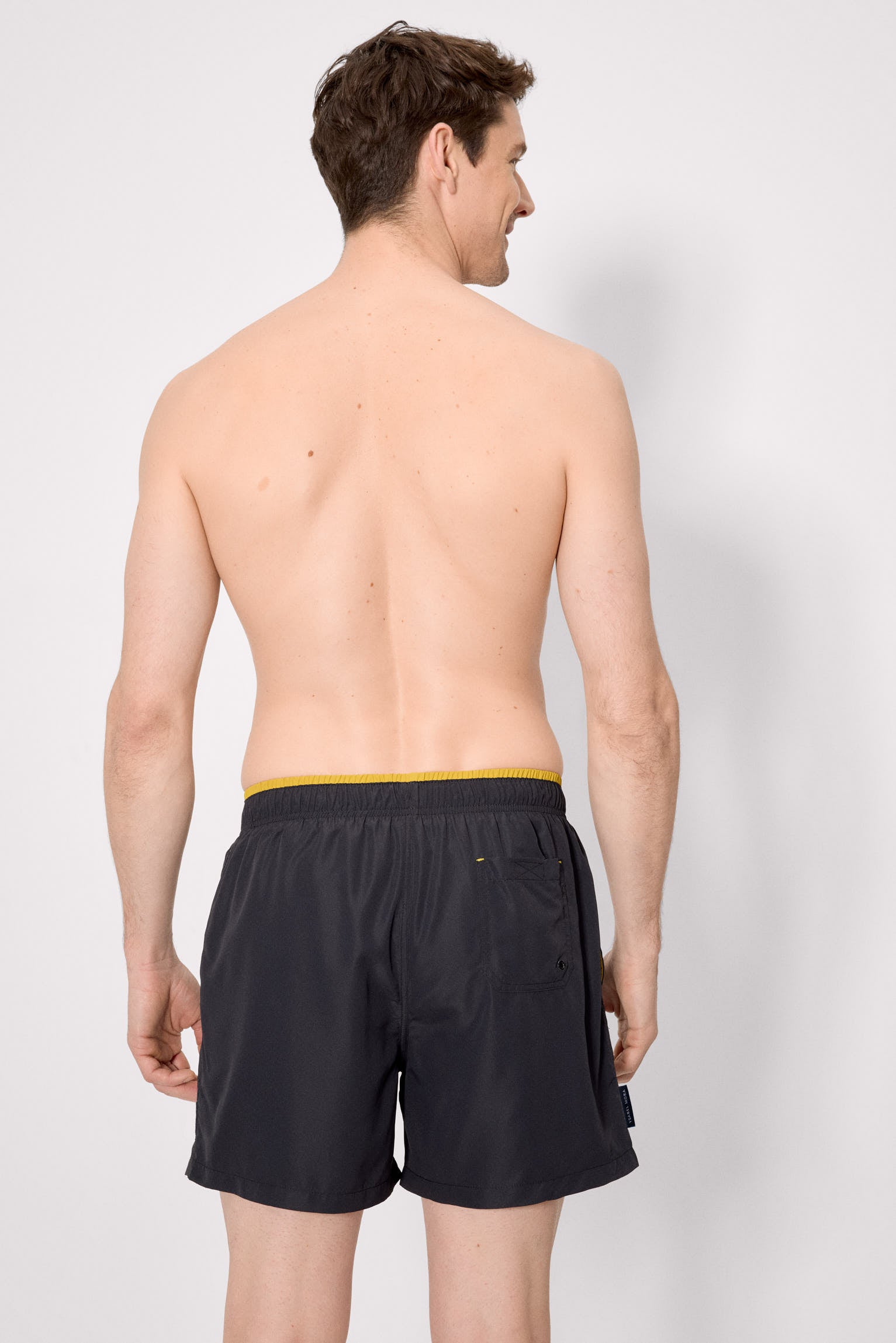 Bañador medio detalle cintura negro - Ysabel Mora