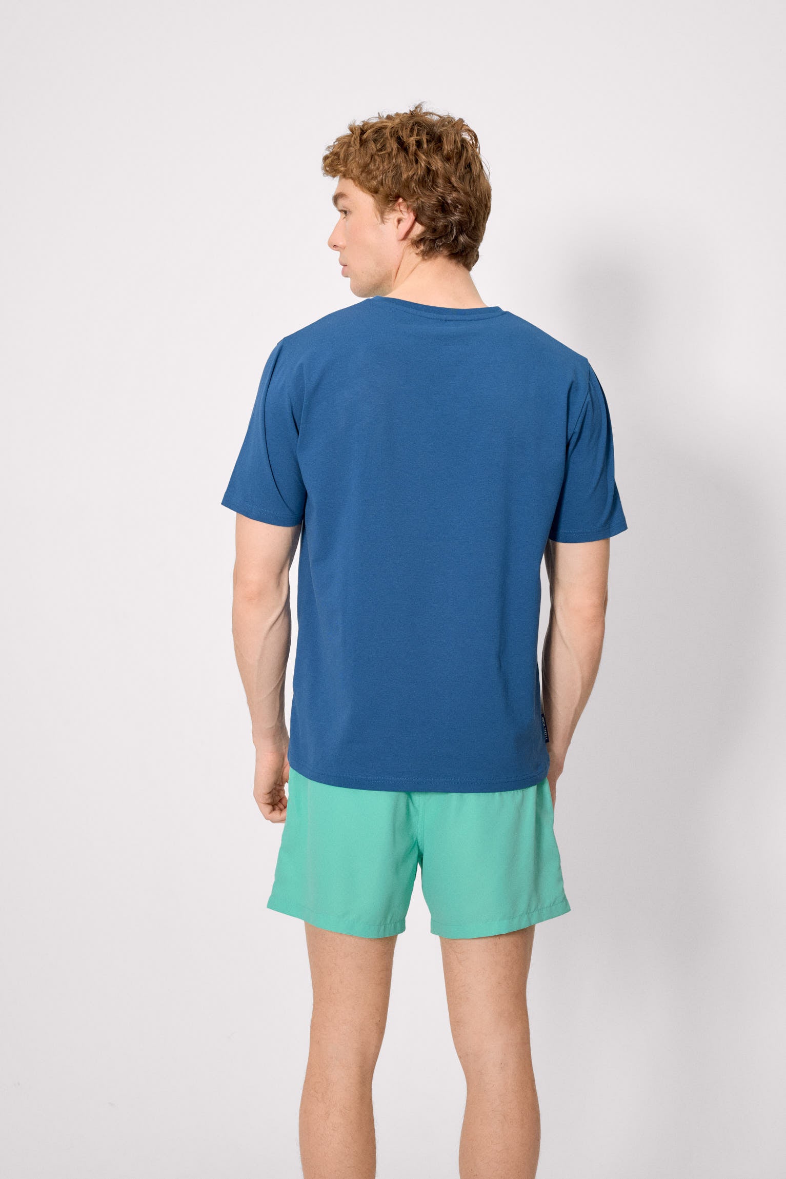 Camiseta manga corta estampado bicicletas azul - Ysabel Mora