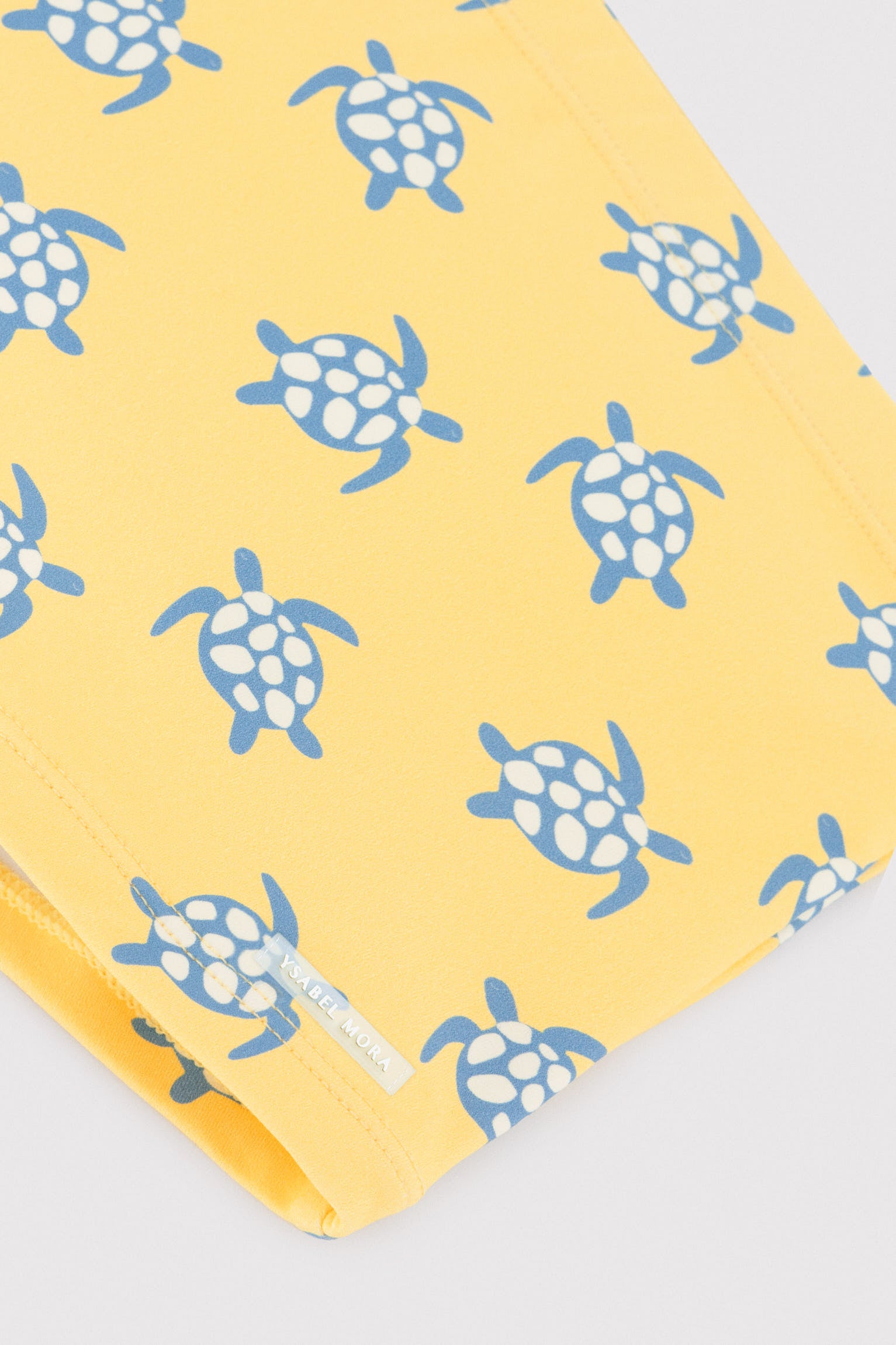 Calção de banho boxer infantil com estampa de tartaruga