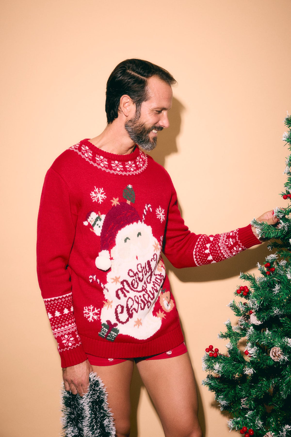 Jersey hombre navidad dibujo Papá Noel