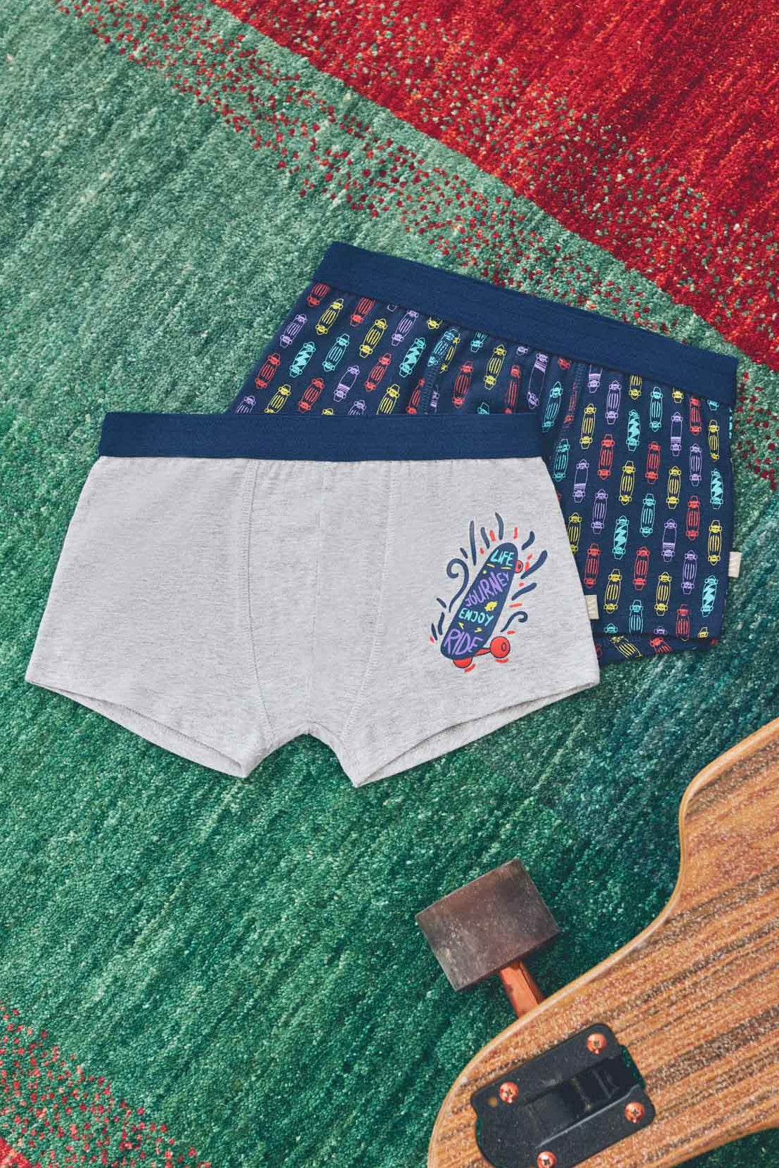 Pack de 6 boxers juvenis estampados