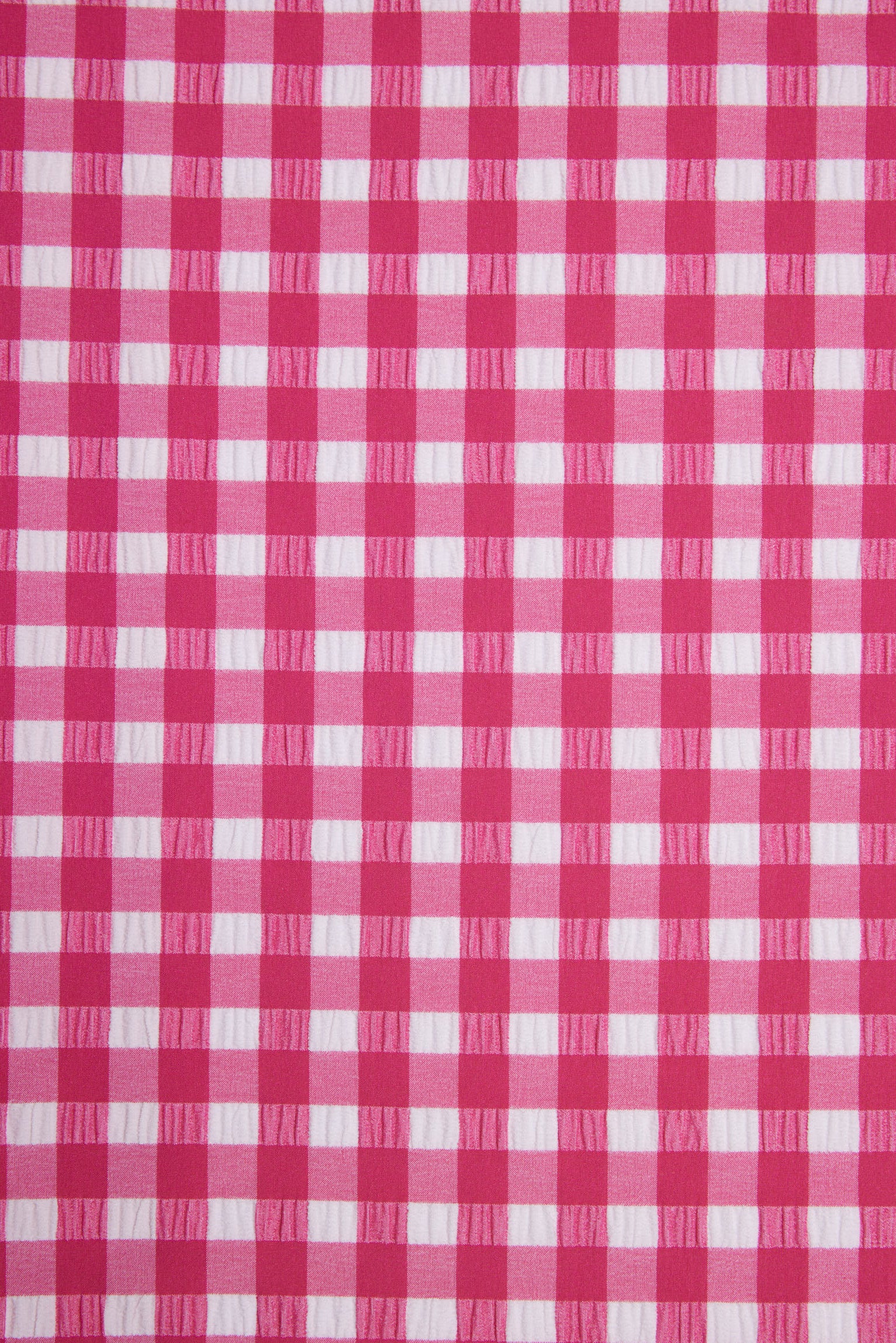 Top de biquíni cai-cai de algodão rosa com textura de copa C