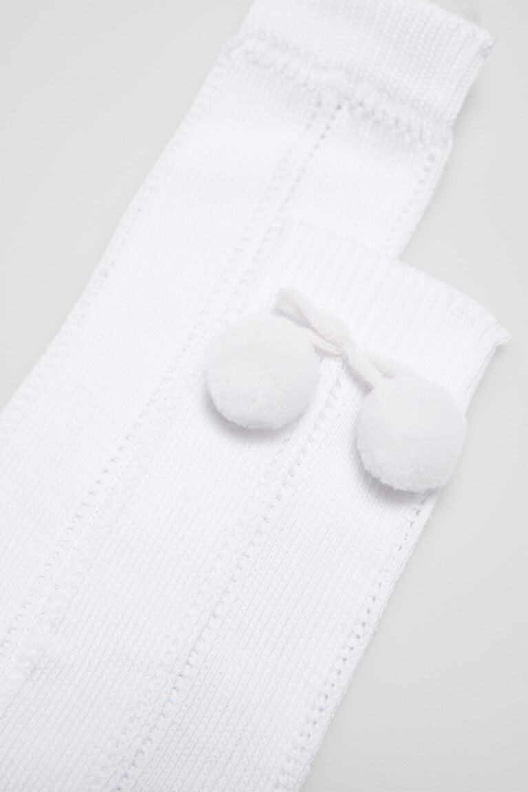 02852-2-calcetines-infantiles-calados-largos-ysabel-mora - Blanco
