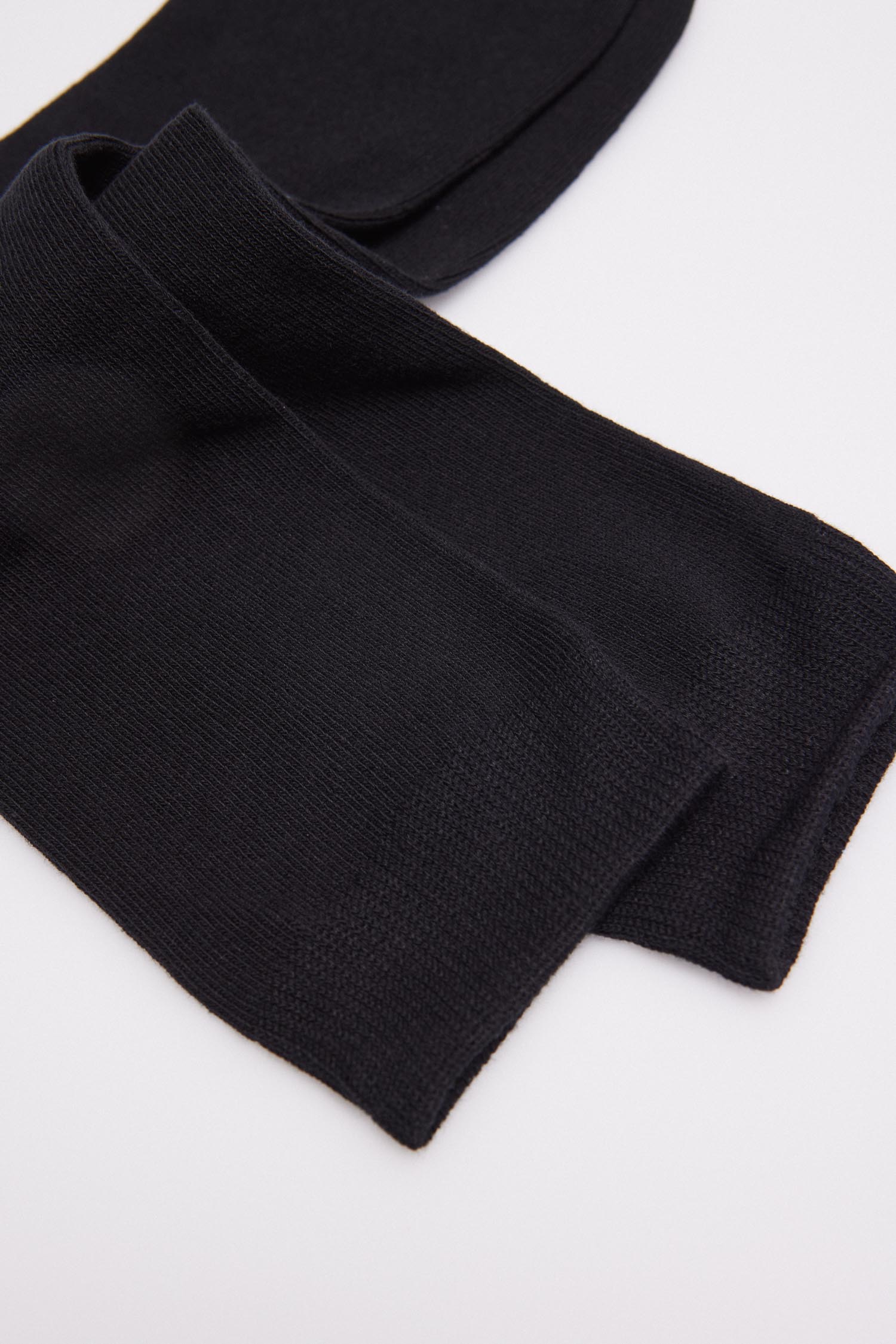 12537 1 calcetin algodon calido - Negro