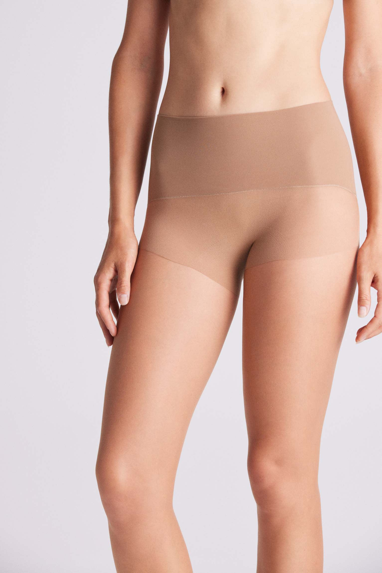 16845 3 panty sin costuras 15 den - Beige