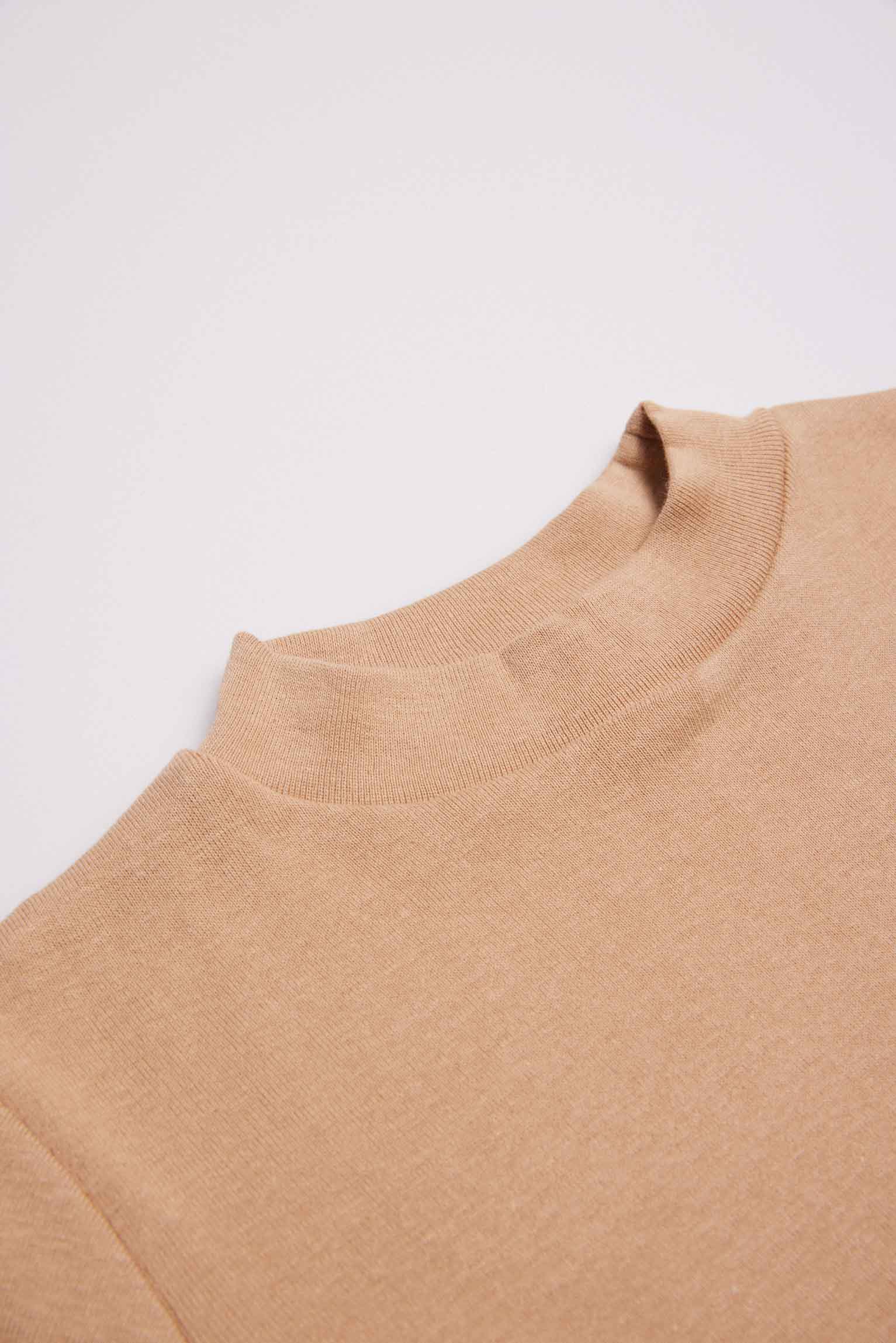 18308 2 camiseta interior manga larga niño - Camel