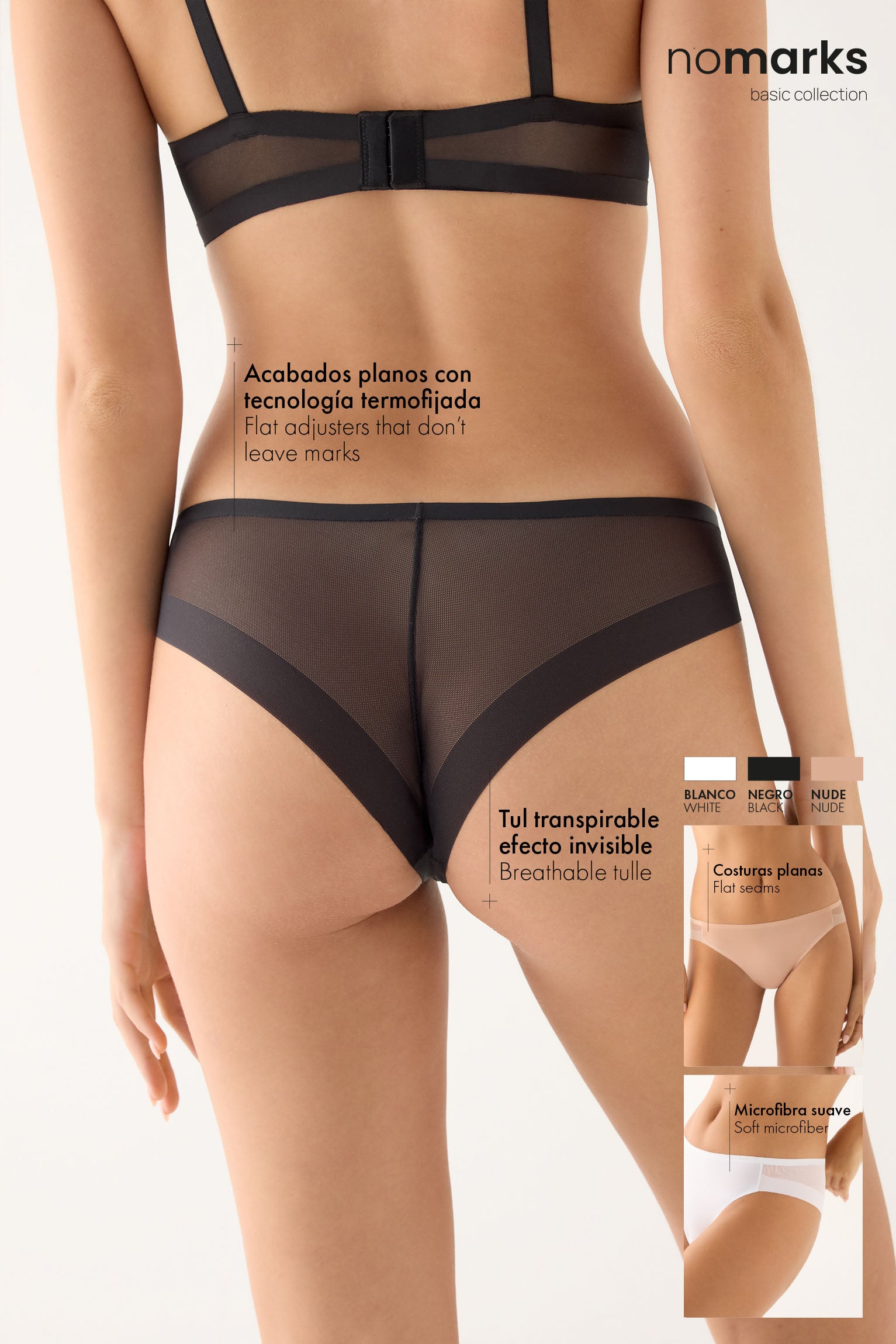 Calcinha brasileira nomarks branca