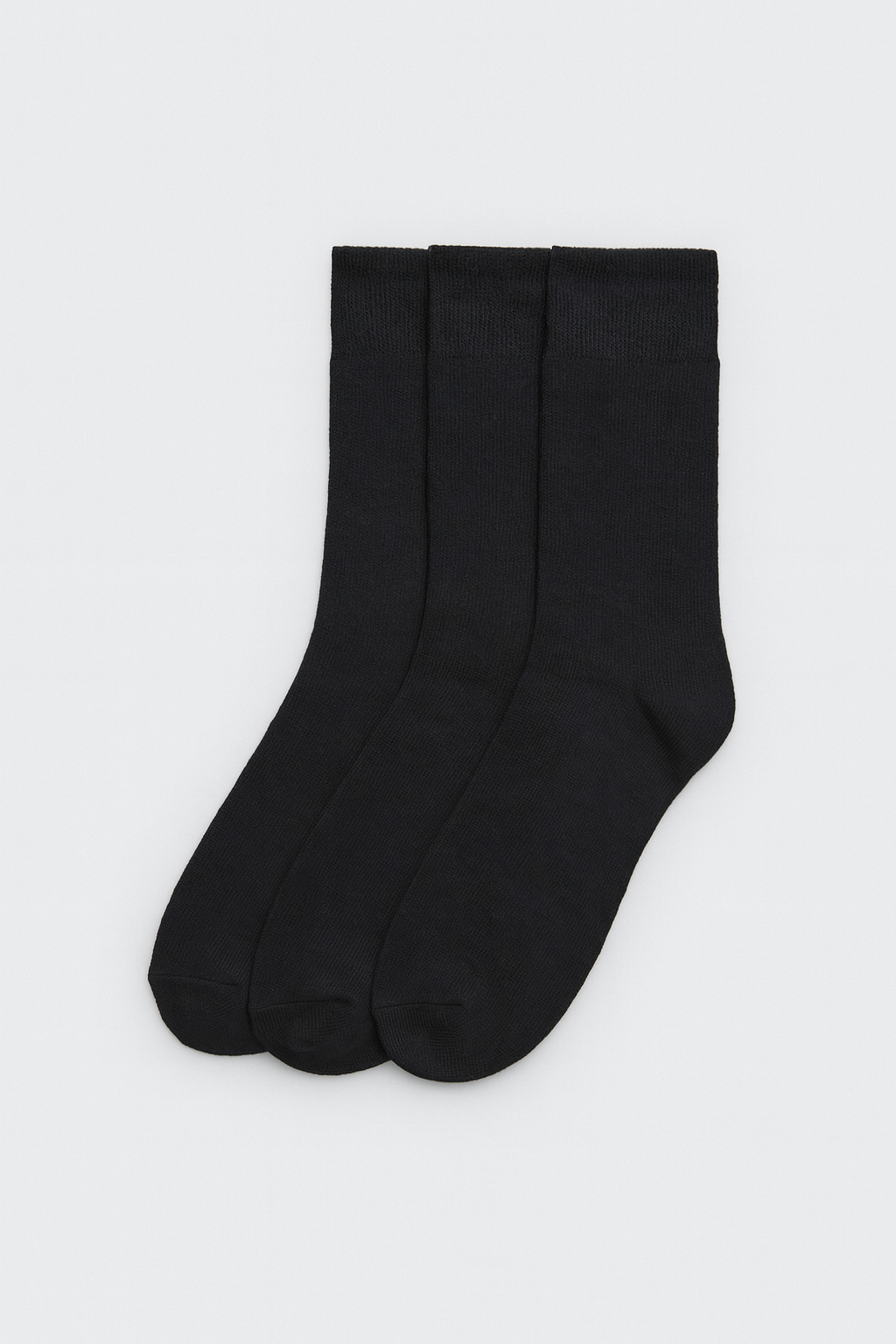 Pacote com 3 meias quentes de bambu preto