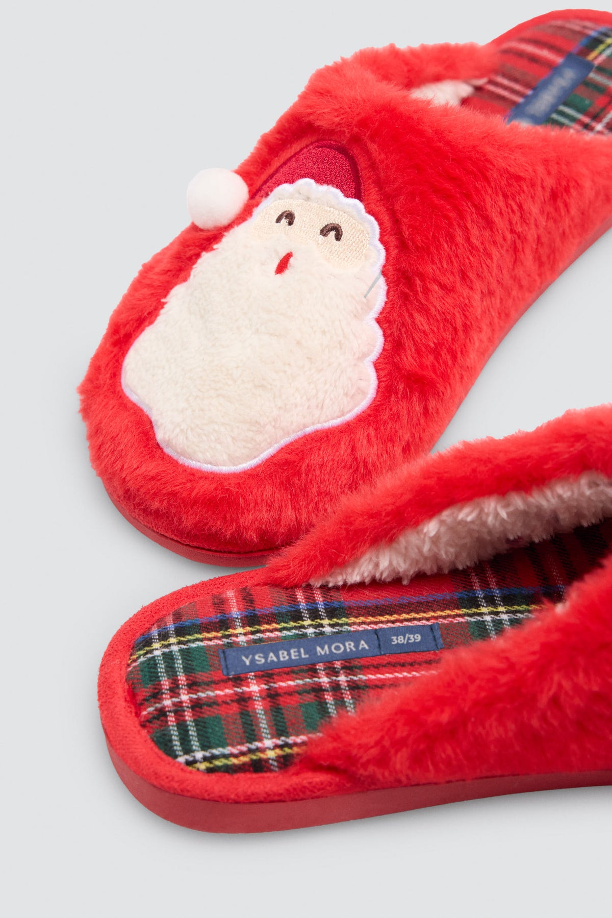 Zapatillas de casa mujer navidad estampado Papá Noel