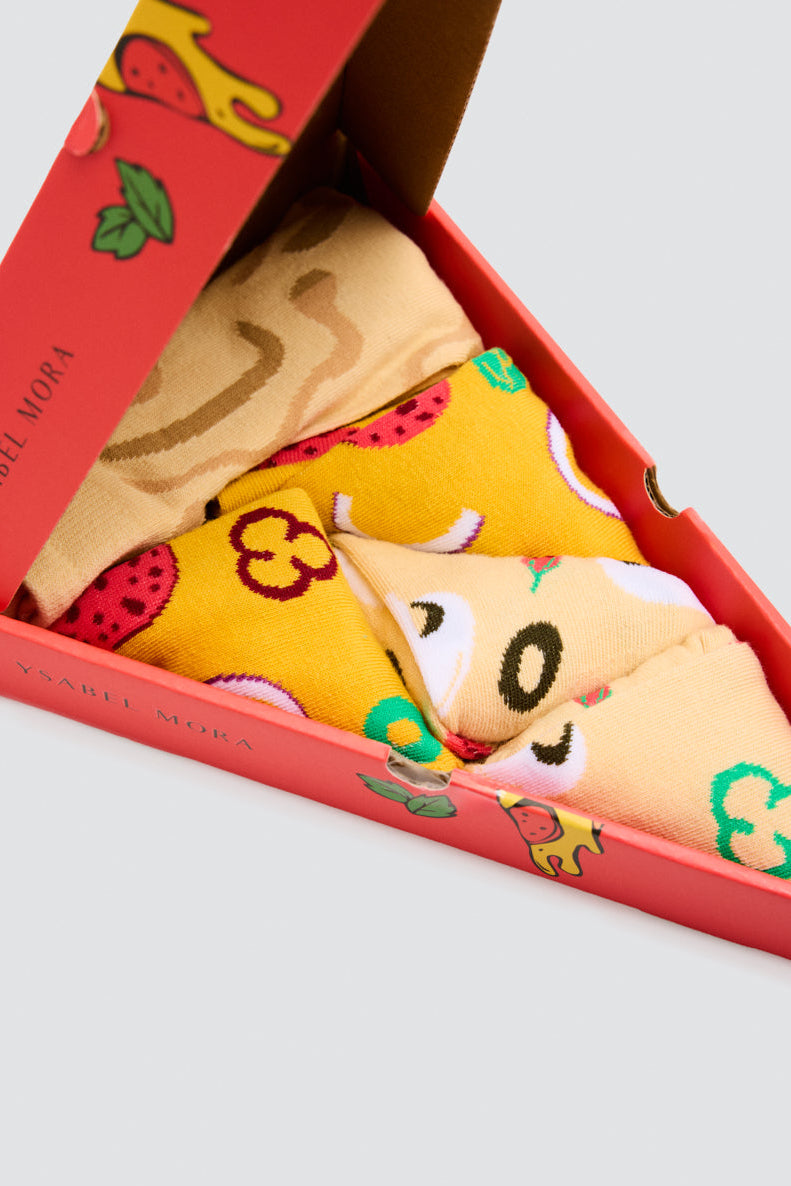 Pack presente meias pizza