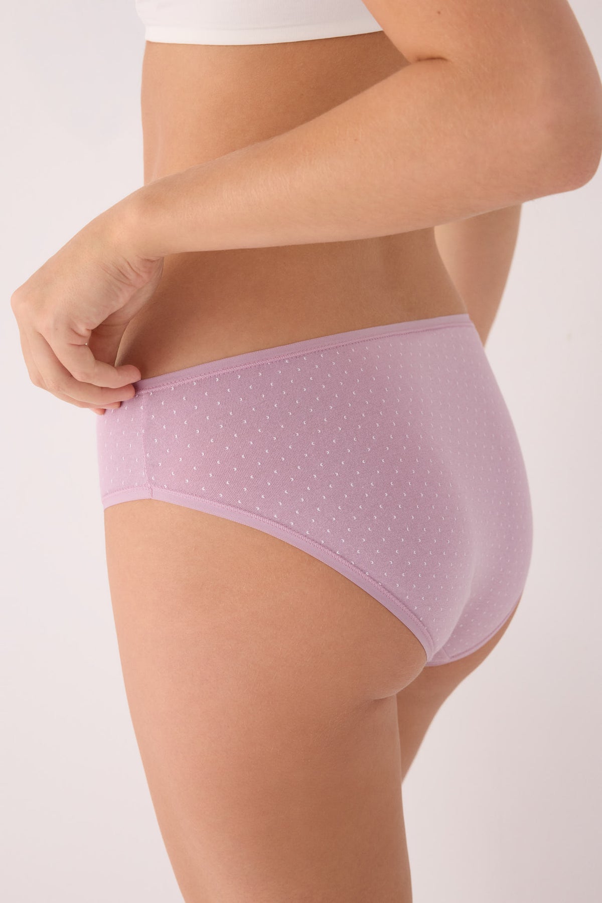 Pack de 6 cuecas midi estampadas de algodão