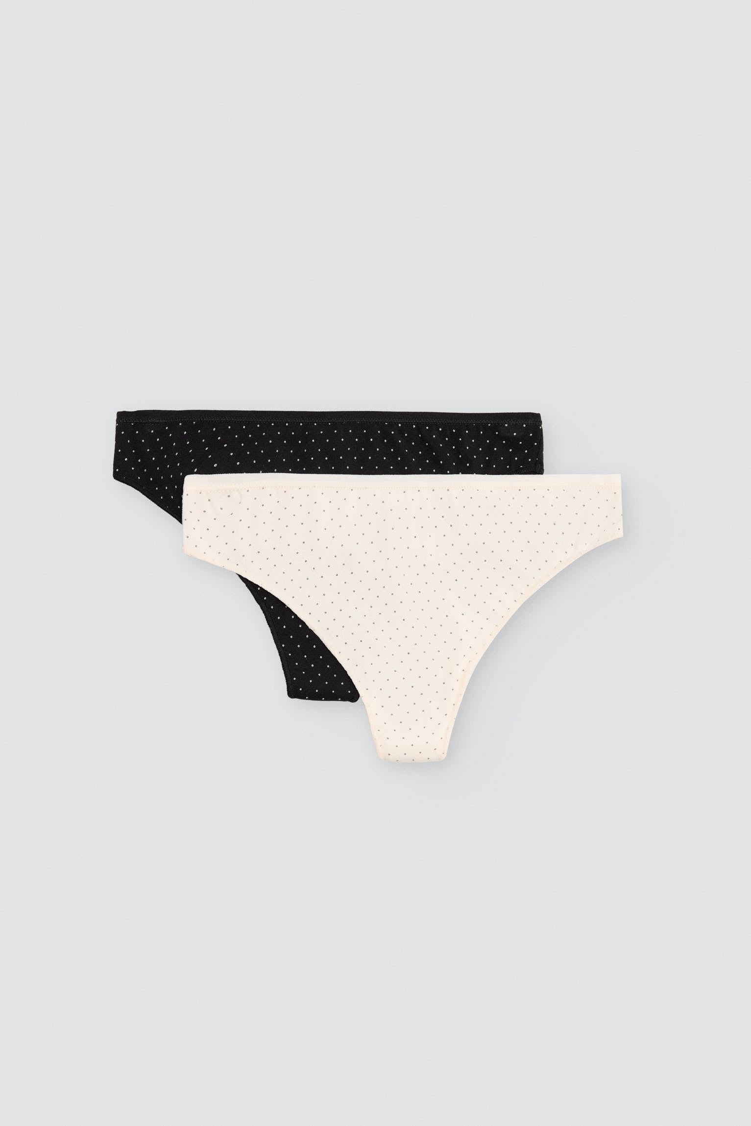 Pack de 2 tangas estampados de algodão, multicolor