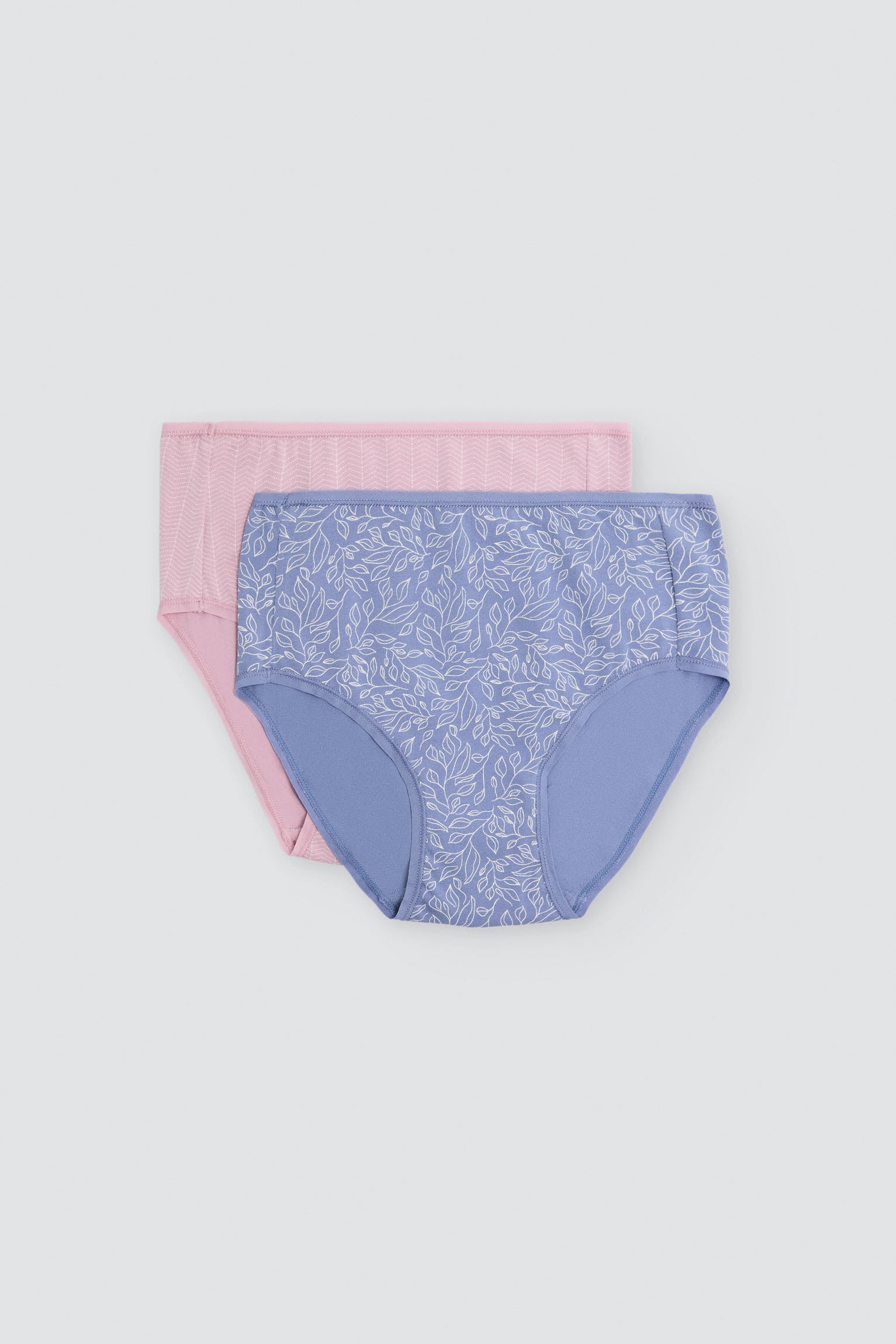 Pack de 2 cuecas altas estampadas de algodão, multicolor