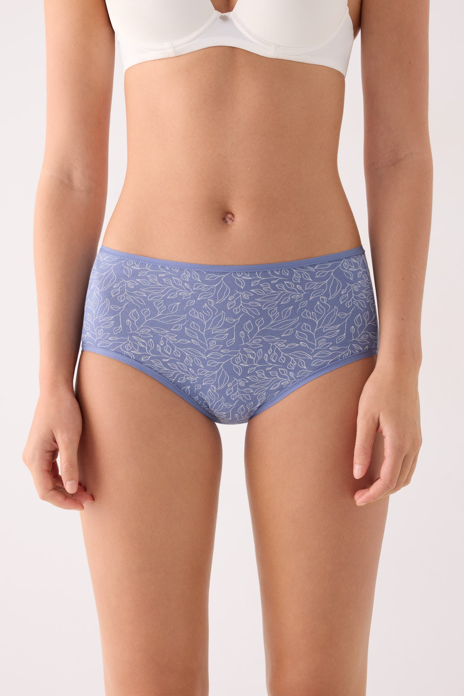 Pack de 2 cuecas altas estampadas de algodão, multicolor