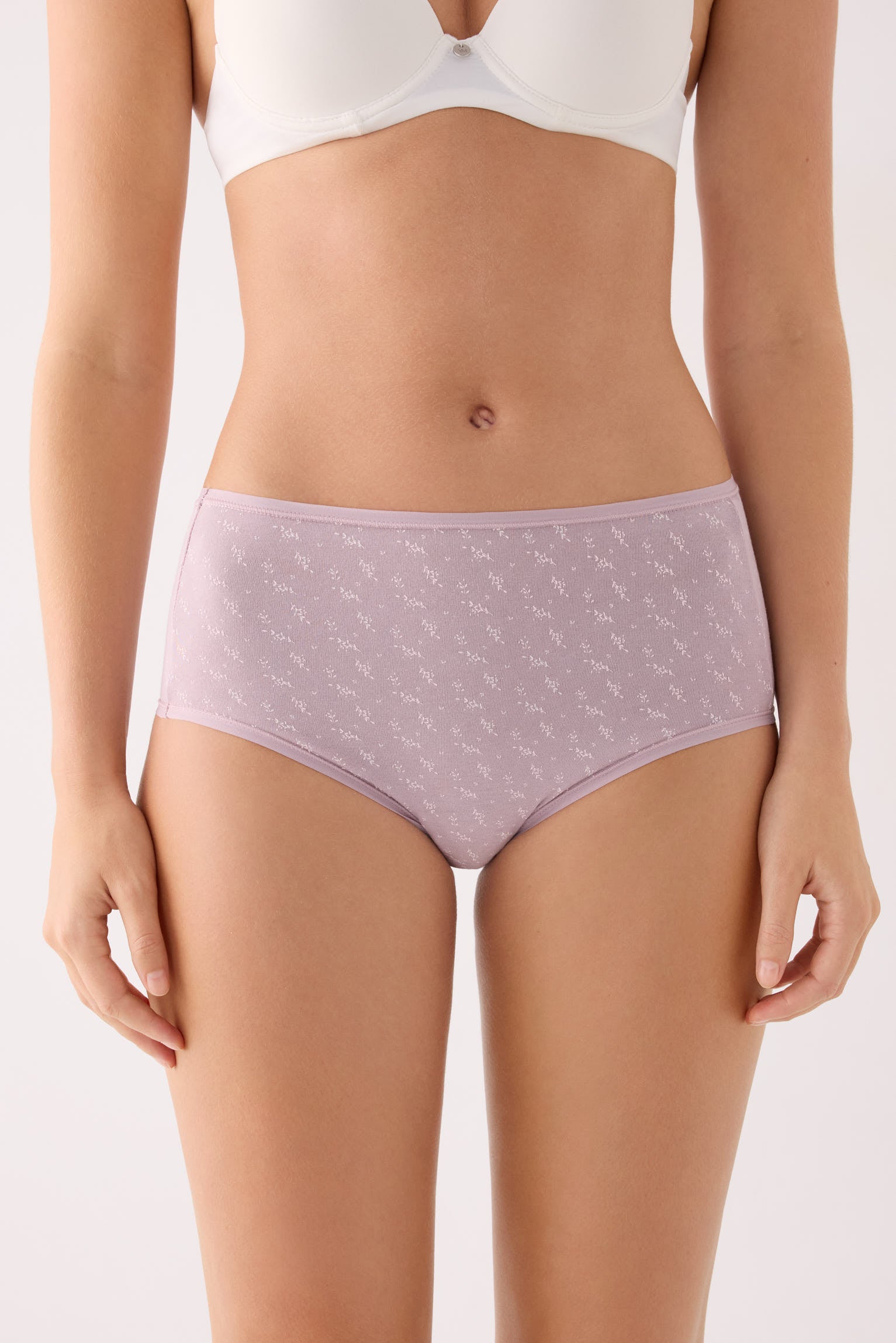 Pack de 2 cuecas altas estampadas de algodão, multicolor