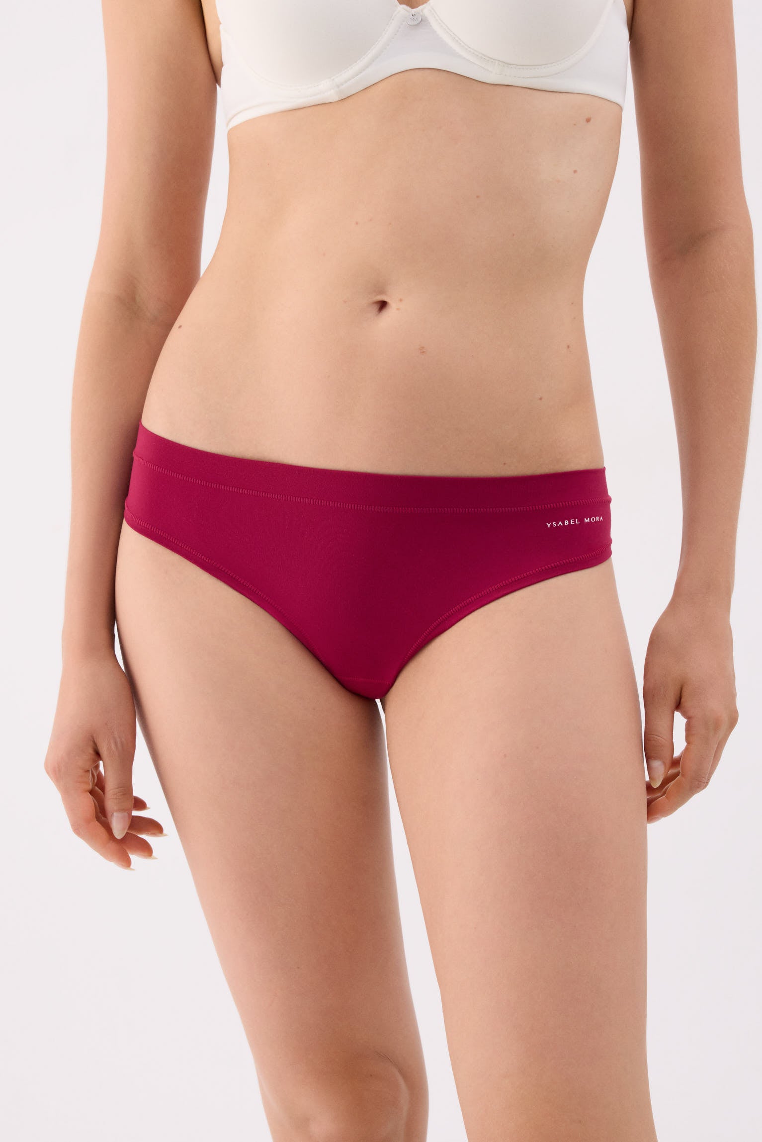 Cueca mini Adapt com acabamentos invisíveis bordeaux