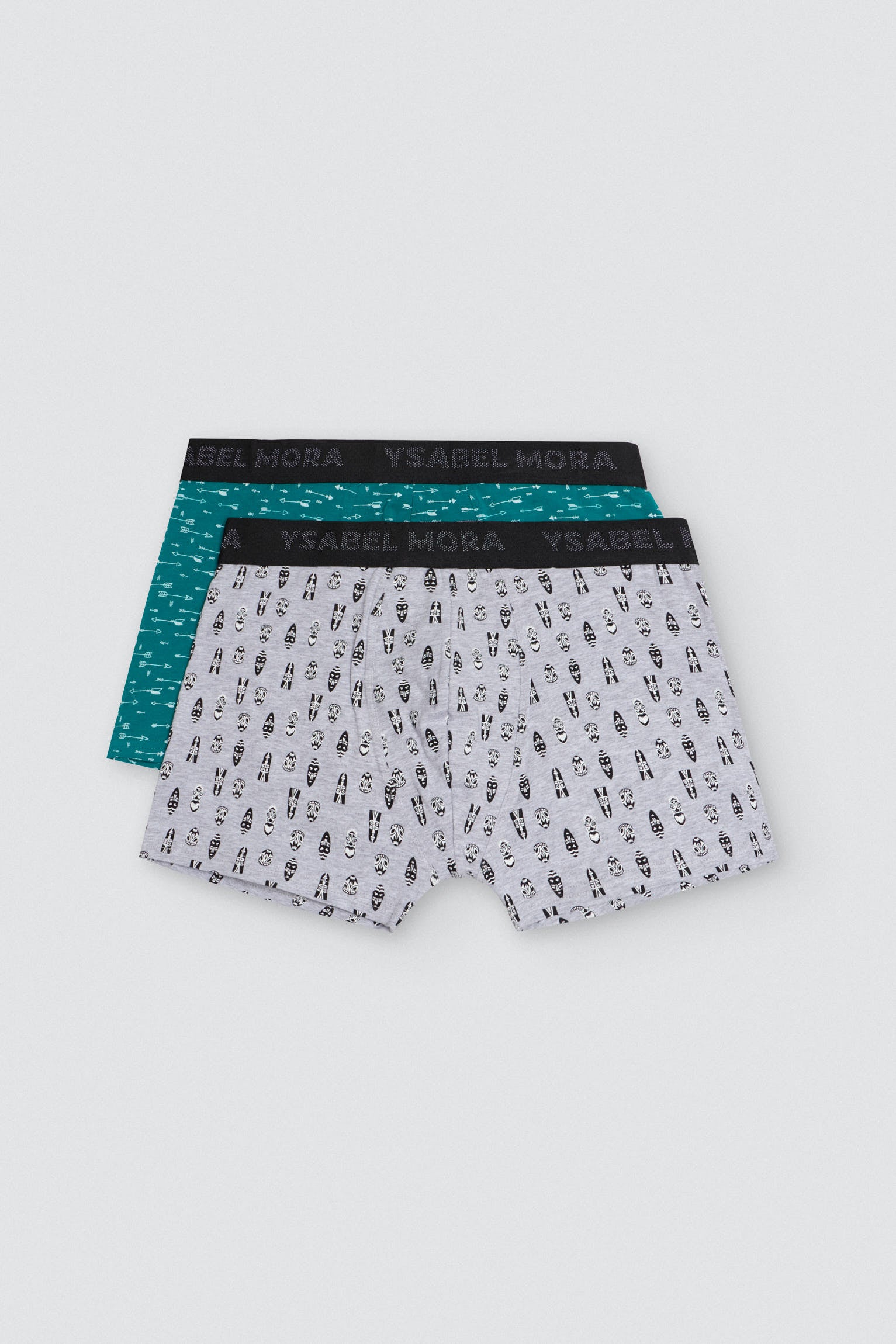 Pack de 6 boxers de algodão estampados coloridos