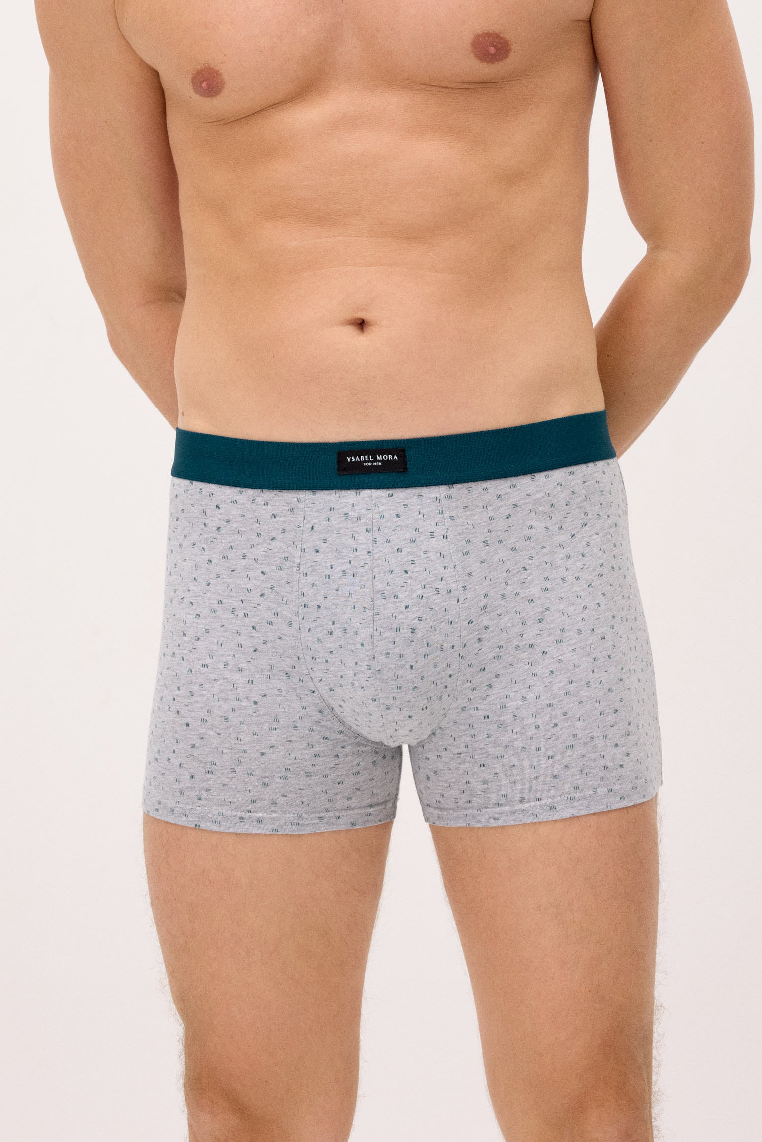 Pacote com 3 cuecas boxer de estampa minimalista
