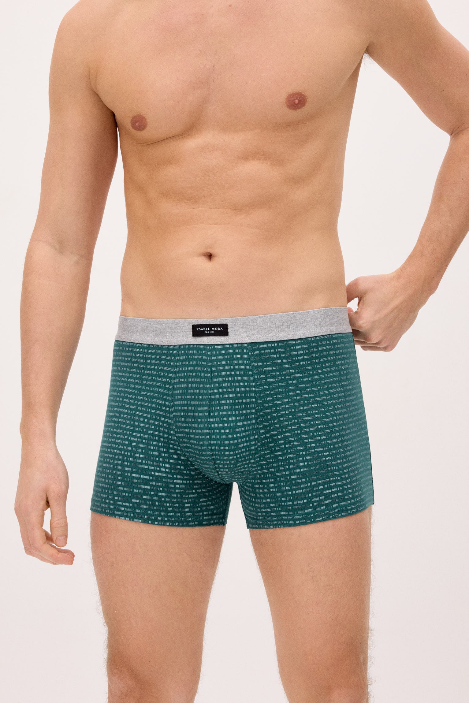 Pacote com 3 cuecas boxer de estampa minimalista