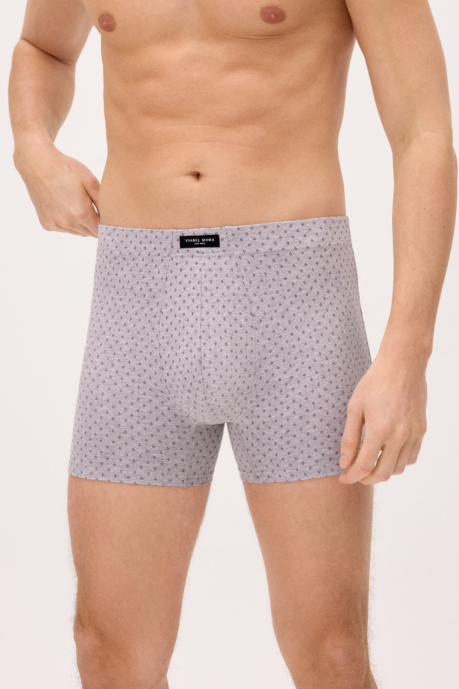 Conjunto de 2 cuecas boxer estampadas com motivos minimalistas.