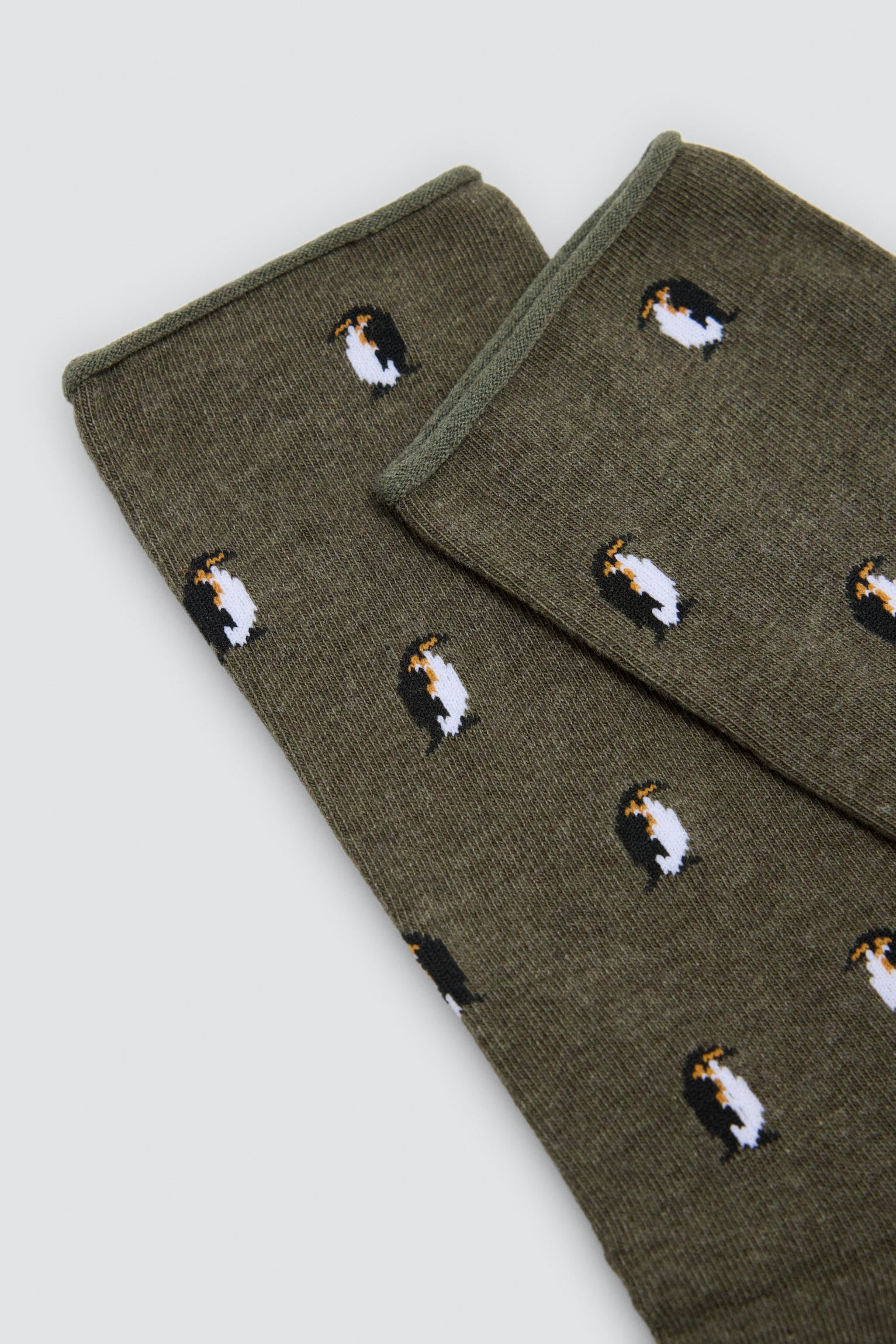 Pack de 4 meias sem punho com estampados de motivos naturais