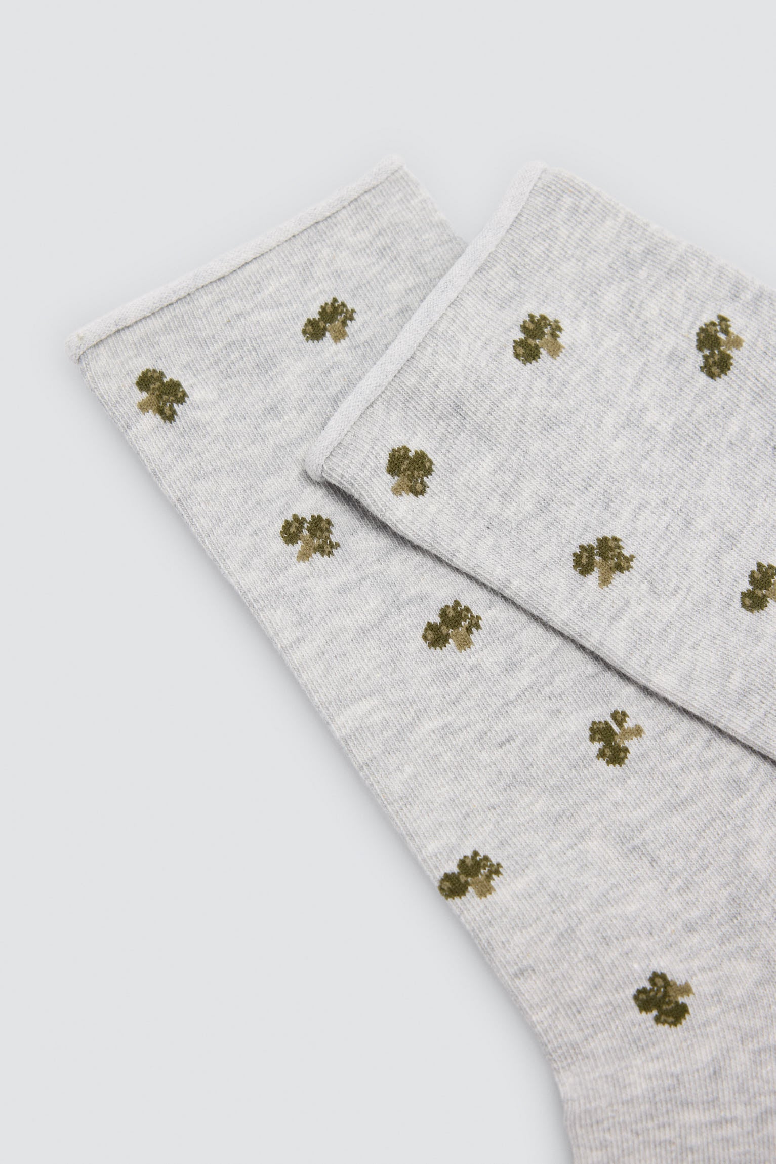 Pack de 4 meias sem punho com estampados de motivos naturais