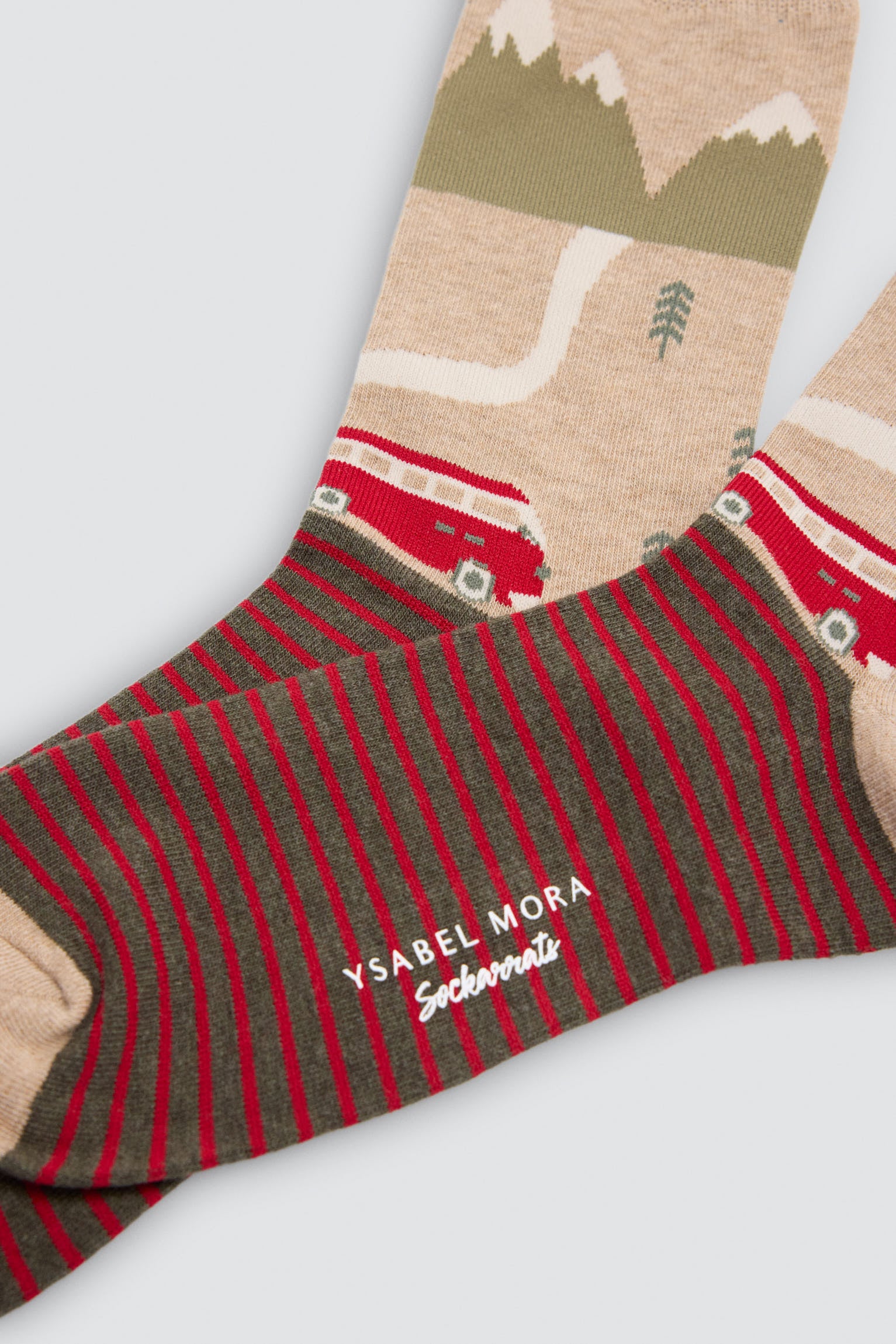 Pack de 4 meias Sockarrats com estampados de paisagens coloridas