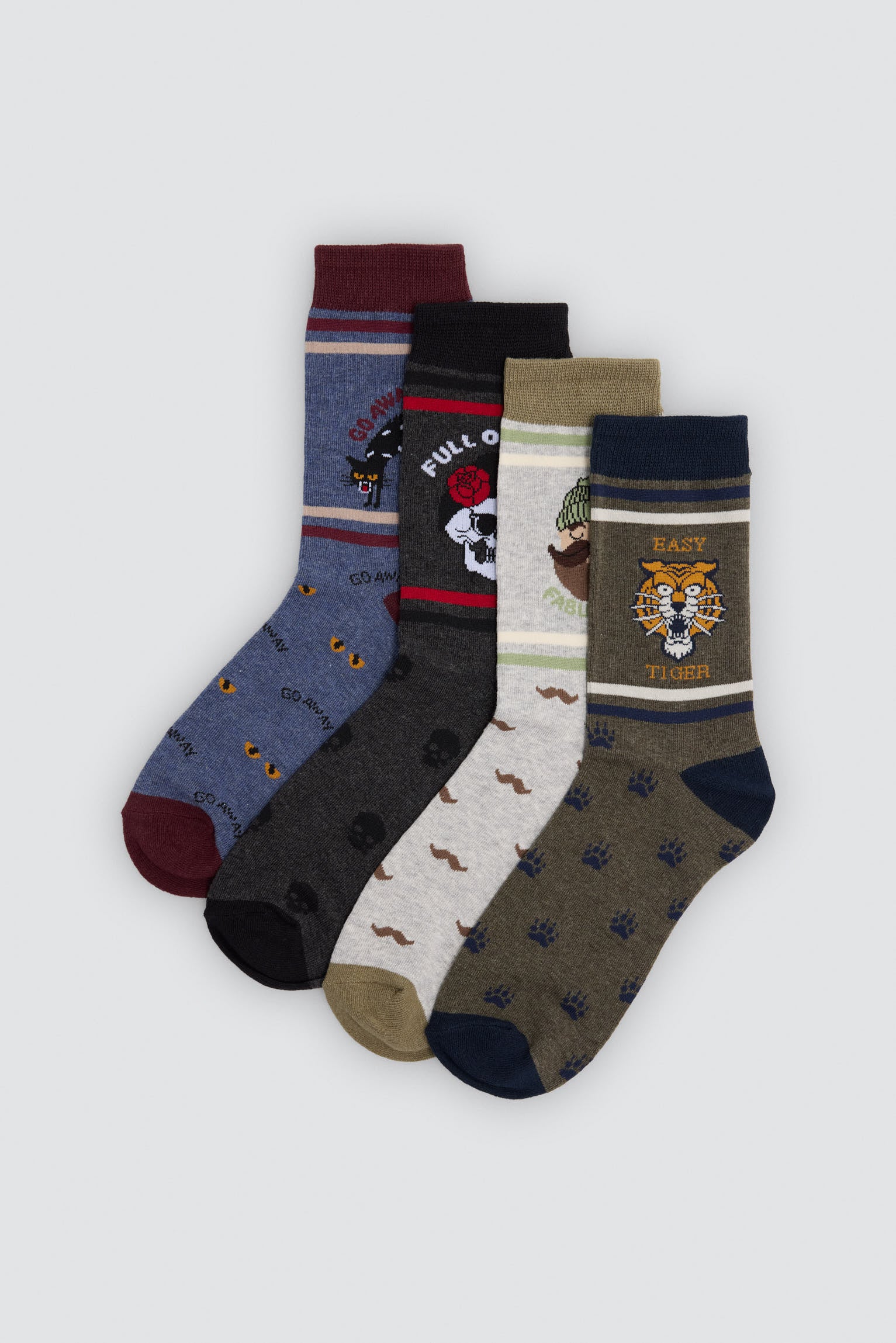 Pack de 4 meias fantasia Sockarrats