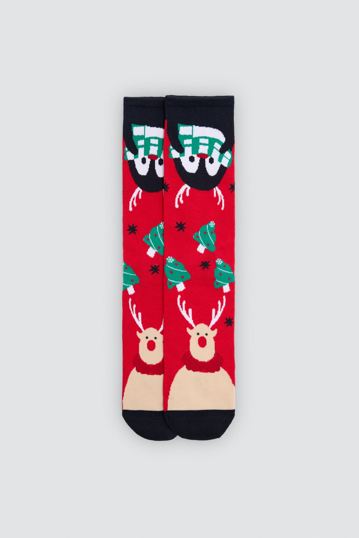 Pack de 2 meias de homem com estampado de Natal