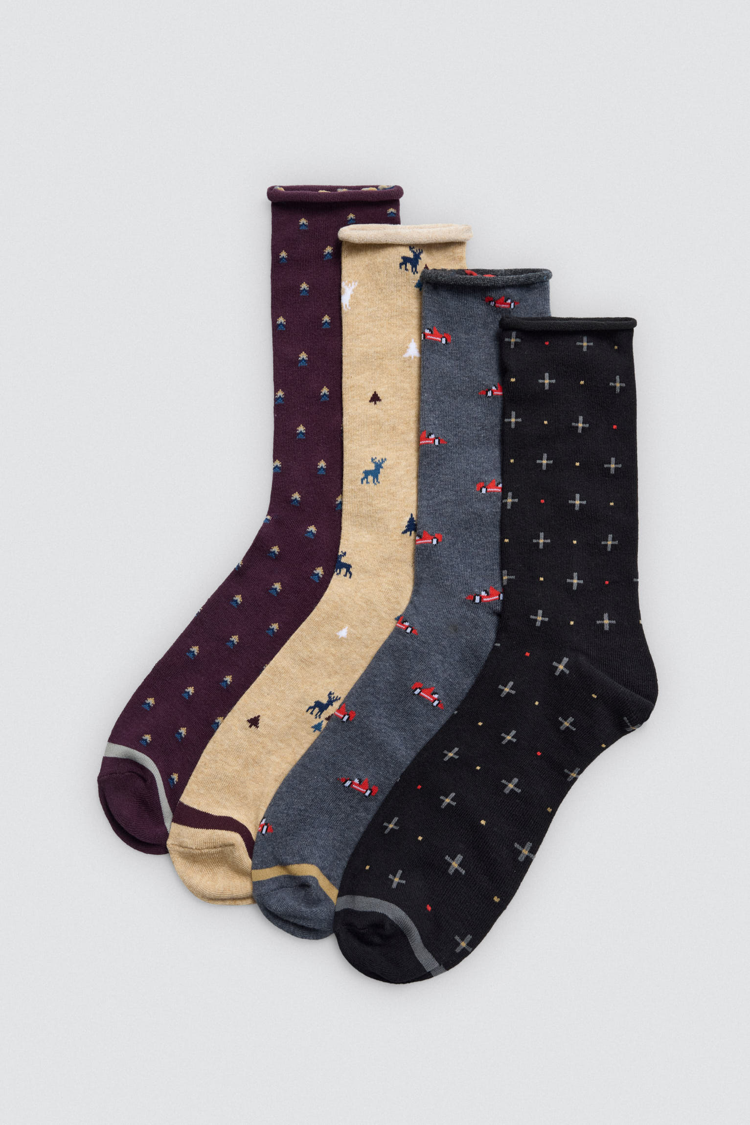 22948-1-pack-4-calcetines-altos-sin-puno-estampados