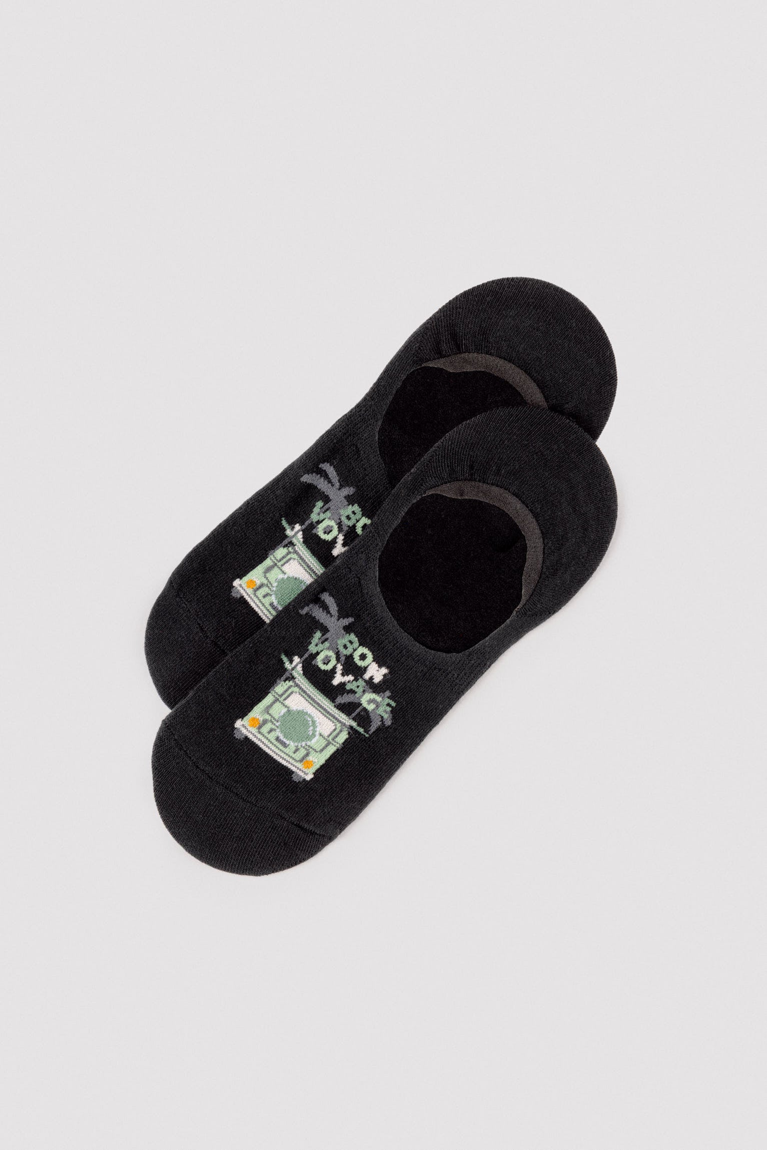 Pacote com 4 dedo mindinhos masculinos com estampa "Bon Voyage"