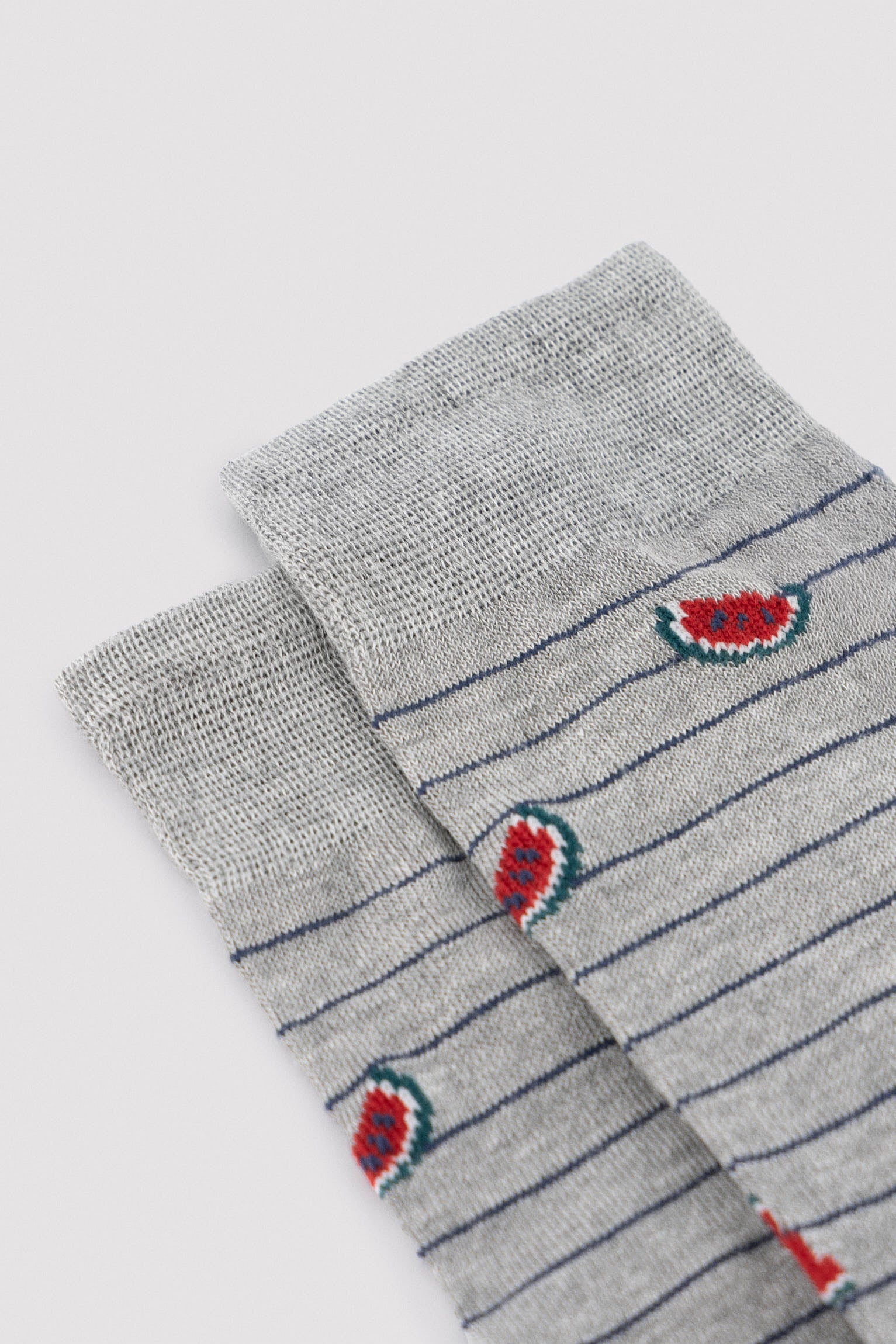 Pack 3 calcetines altos estampado frutas - Ysabel Mora