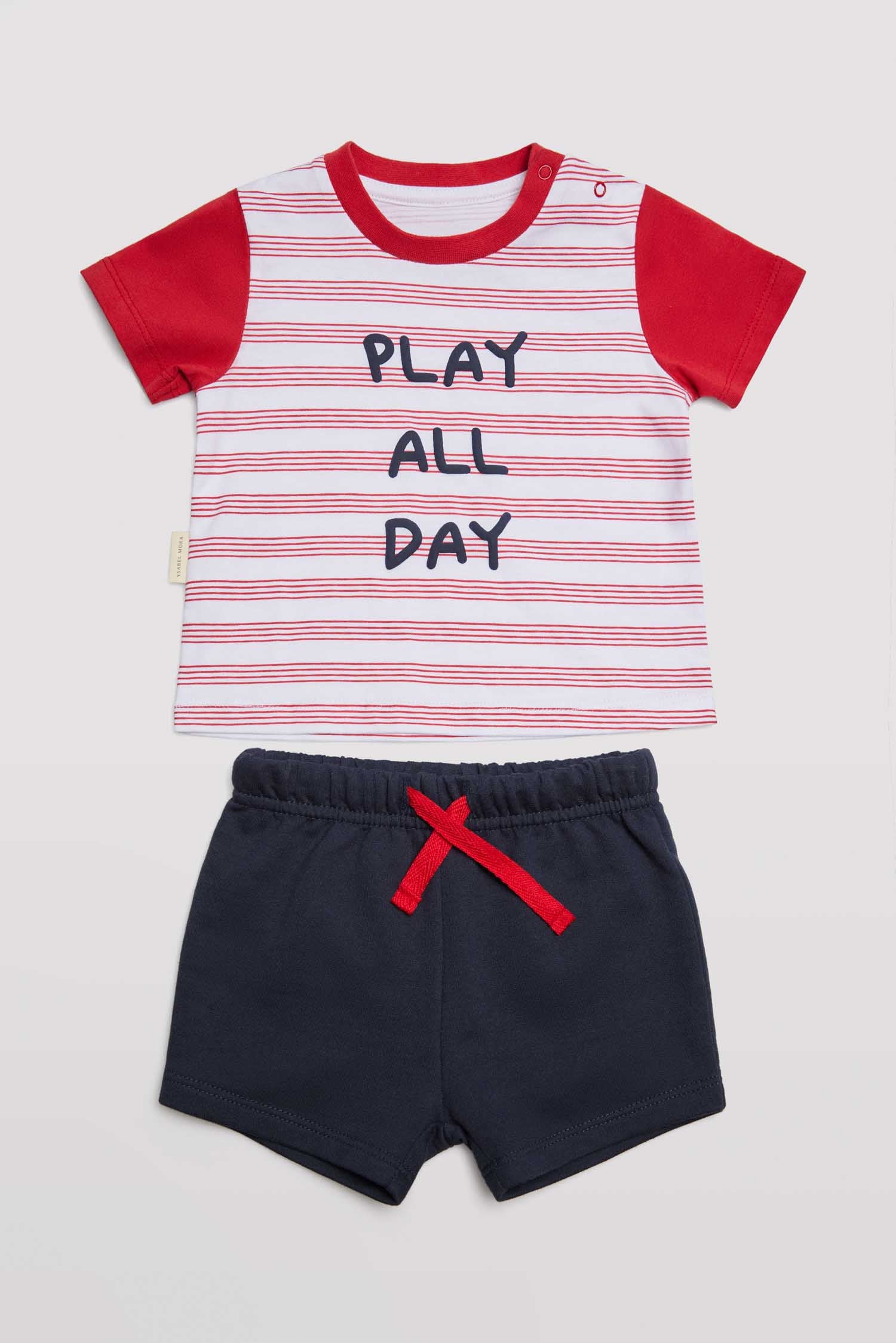 25543-1-conjunto-bebe-camiseta-short-play-ysabel-mora - multicolor