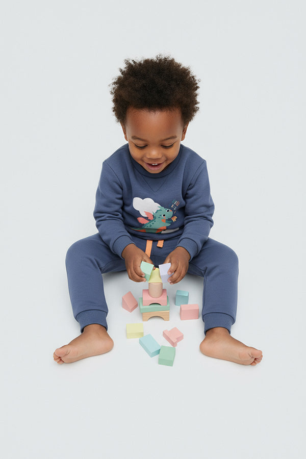 Conjunto de moletom e calça de moletom Dragon Tale para bebê
