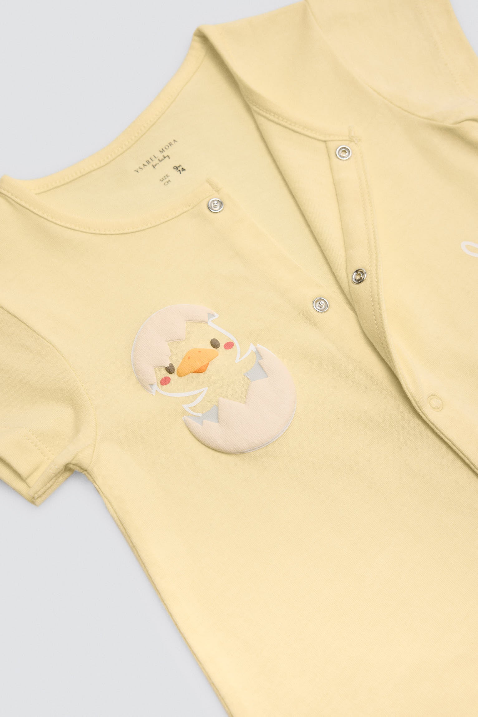 Pelele bebé manga corta estampado patos - Ysabel Mora