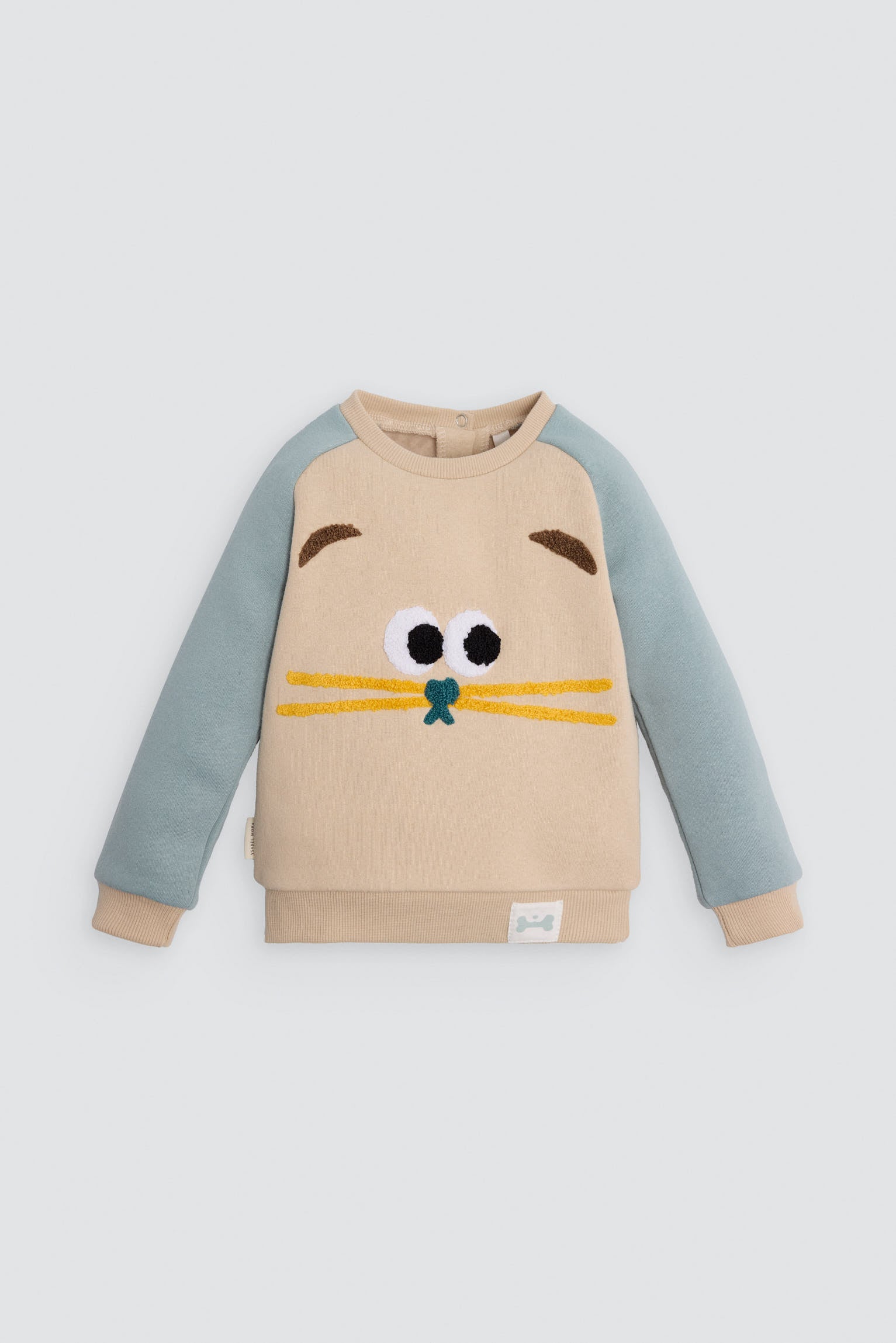 Conjunto chándal bebé estampado cara gato - Ysabel Mora