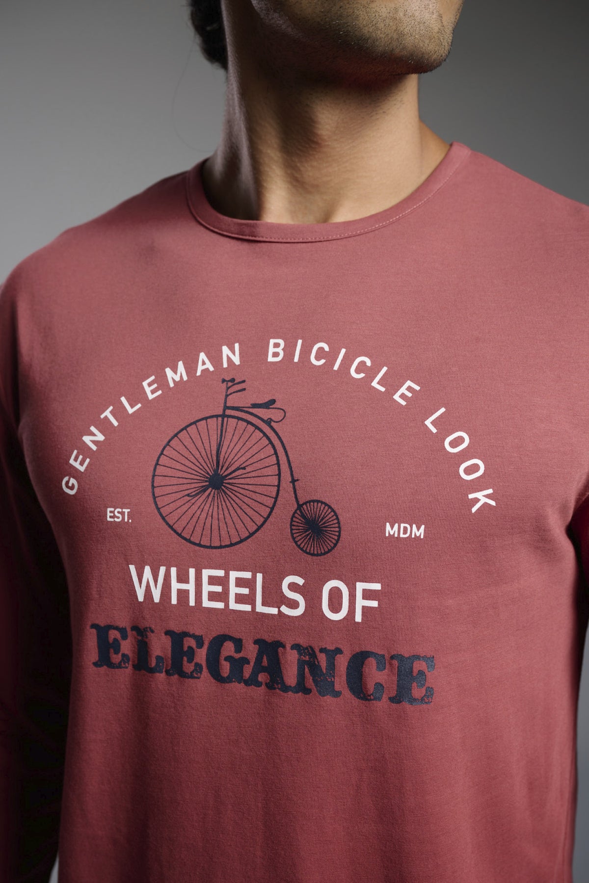 Pijama comprido de homem em algodão estampado Gentleman Bicycle Look