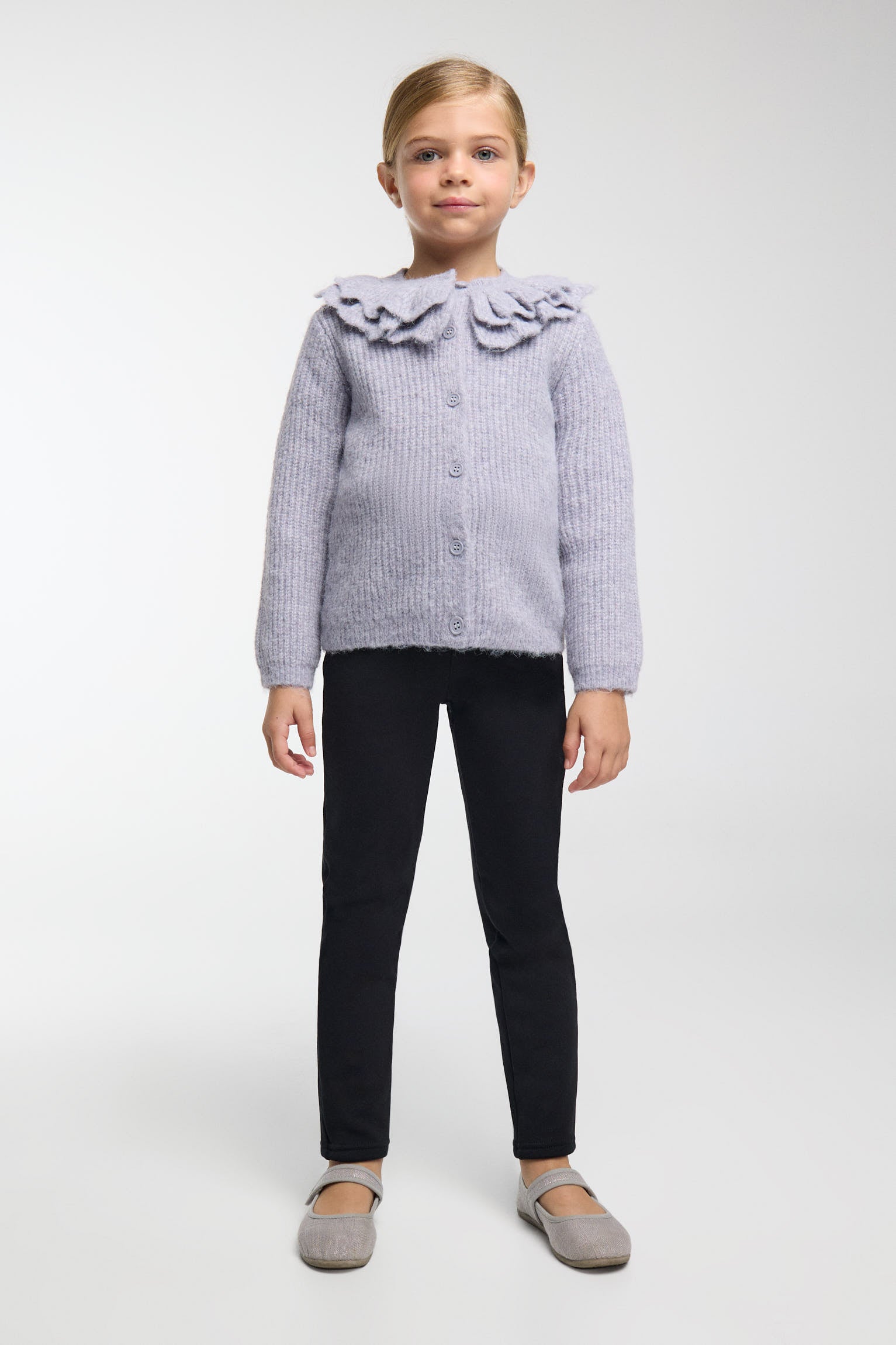 ULTRA TÉRMICO Leggings de menina pretos cardados
