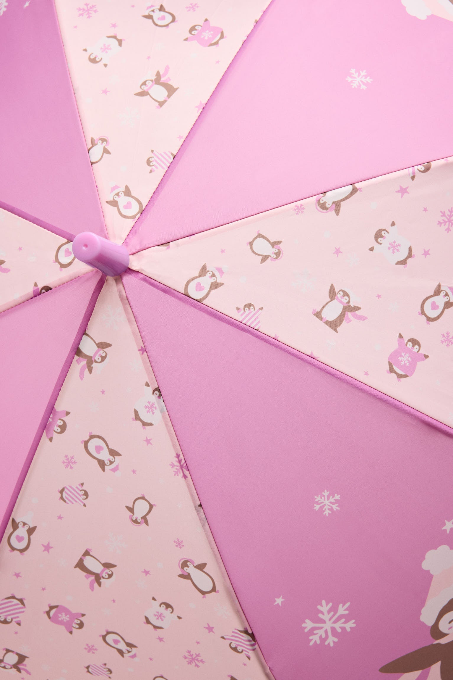 PRÉ-VENDA Guarda-chuva de menina estampado de pinguins