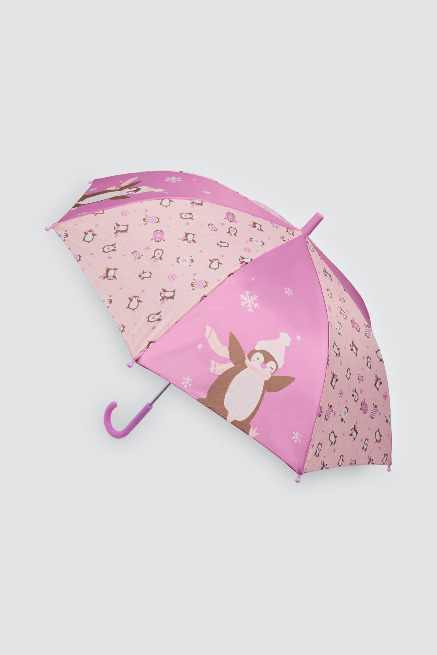 PRÉ-VENDA Guarda-chuva de menina estampado de pinguins