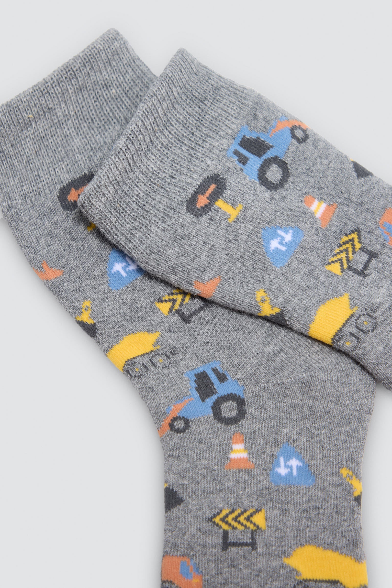 Pack de 3 meias térmicas de menino com estampado de ferramentas e sinais