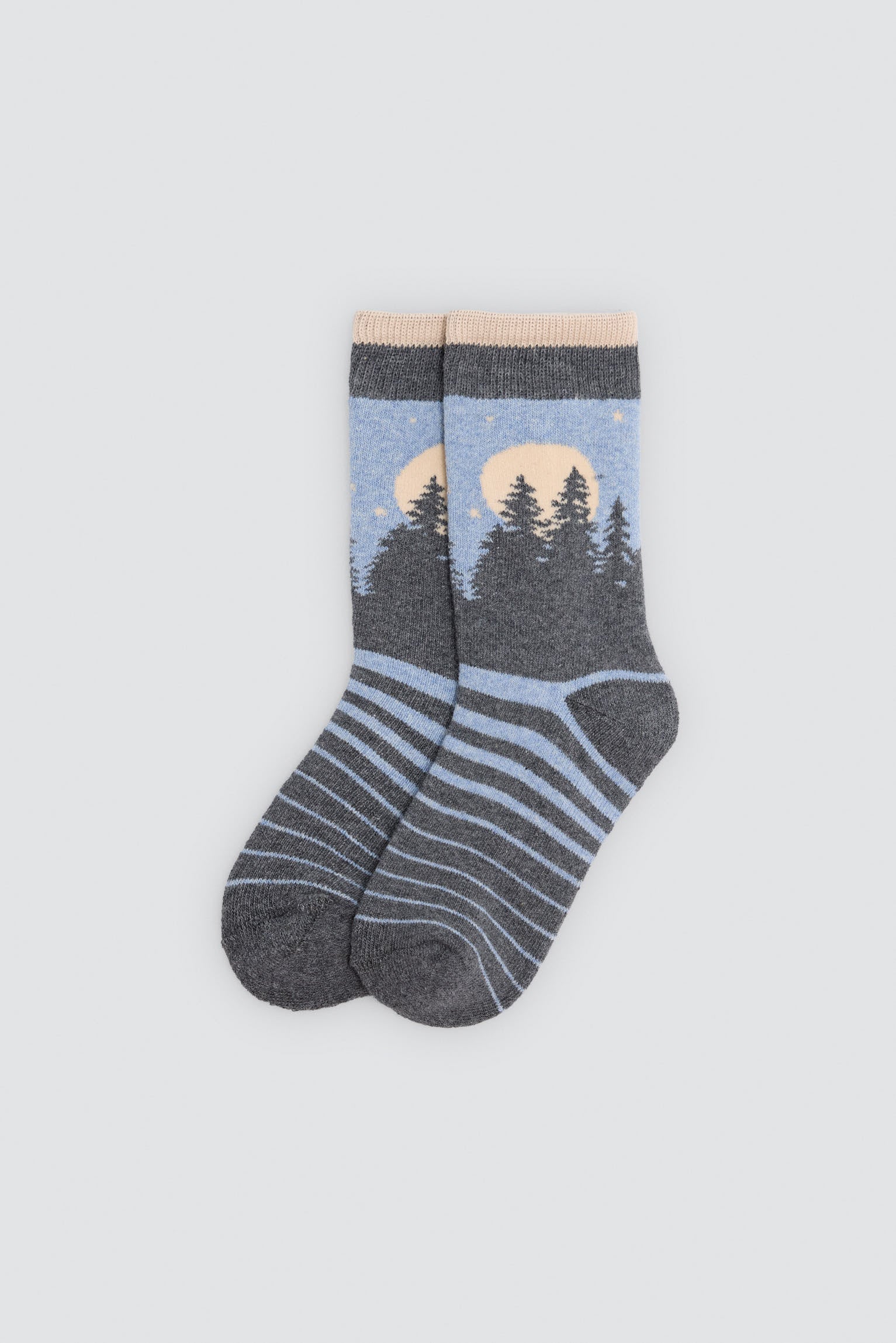Pack de 3 meias térmicas de menino com estampado de floresta